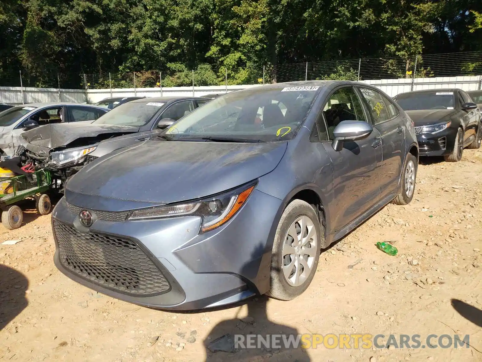 2 Photograph of a damaged car JTDEPRAE4LJ018497 TOYOTA COROLLA 2020