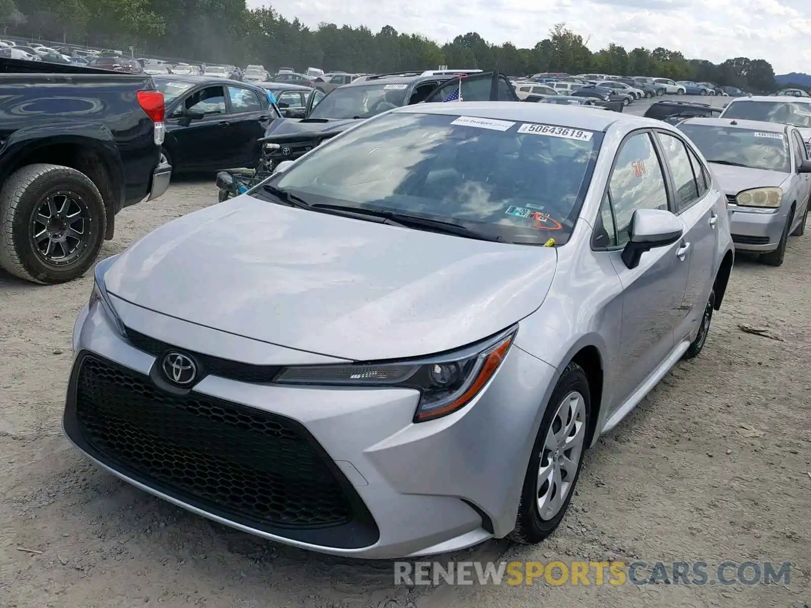 2 Photograph of a damaged car JTDEPRAE4LJ018967 TOYOTA COROLLA 2020