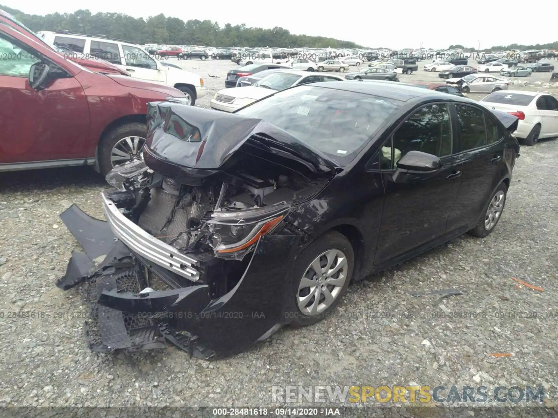 2 Photograph of a damaged car JTDEPRAE4LJ019150 TOYOTA COROLLA 2020