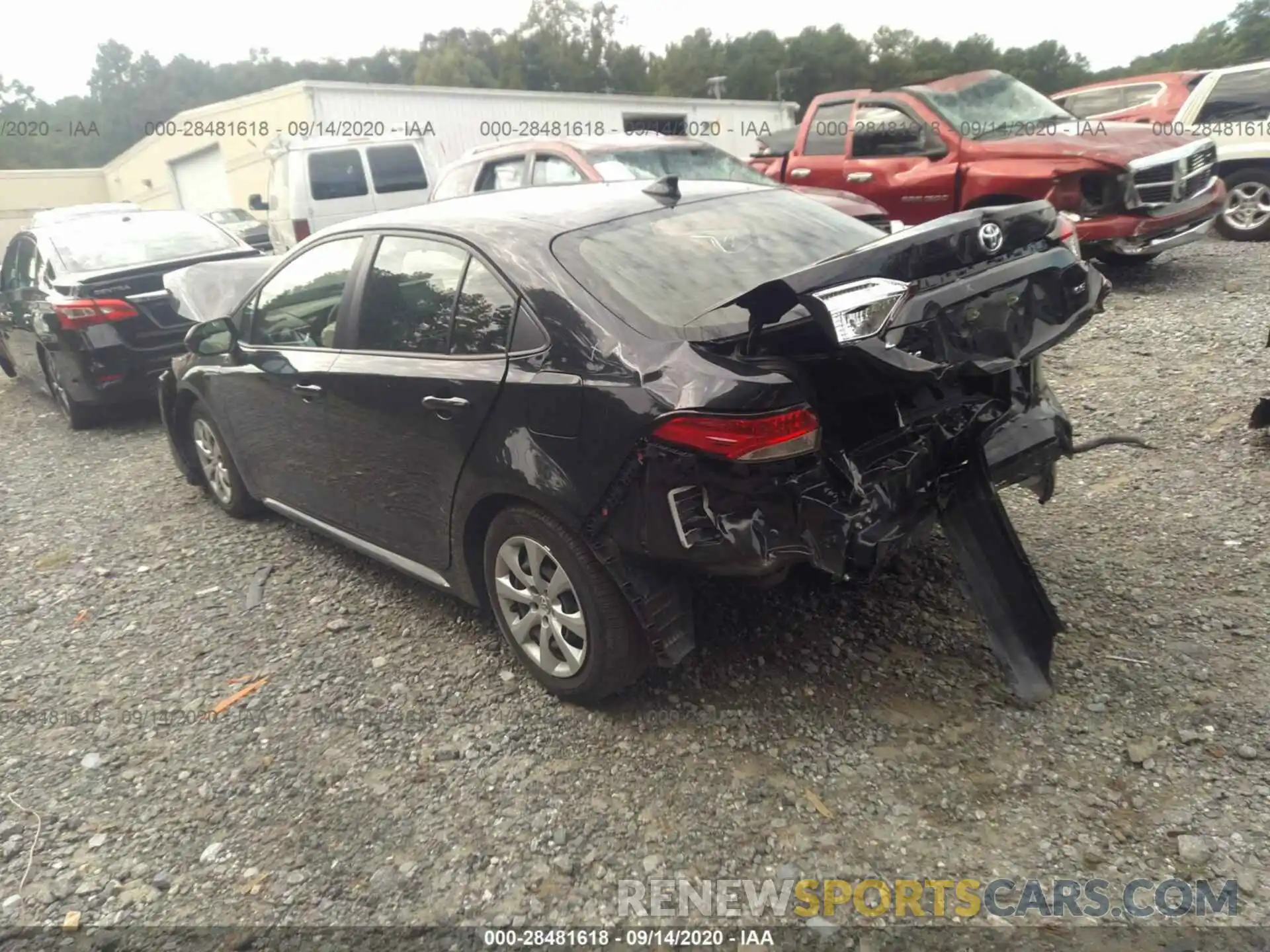 3 Photograph of a damaged car JTDEPRAE4LJ019150 TOYOTA COROLLA 2020