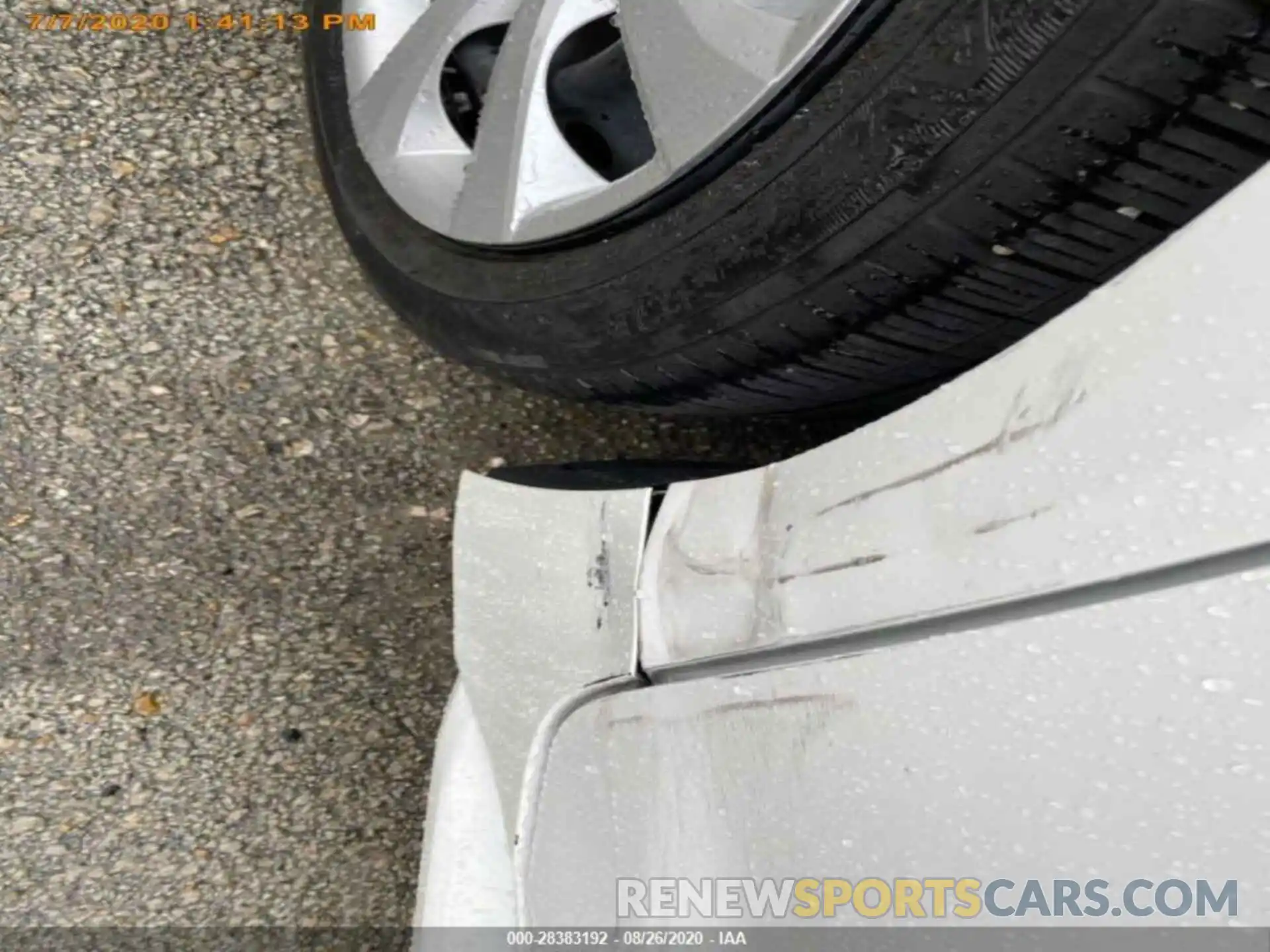 1 Photograph of a damaged car JTDEPRAE4LJ019262 TOYOTA COROLLA 2020