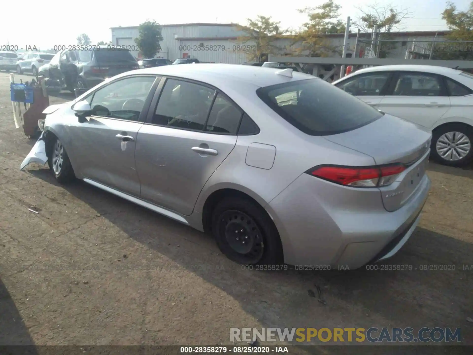 3 Photograph of a damaged car JTDEPRAE4LJ019293 TOYOTA COROLLA 2020