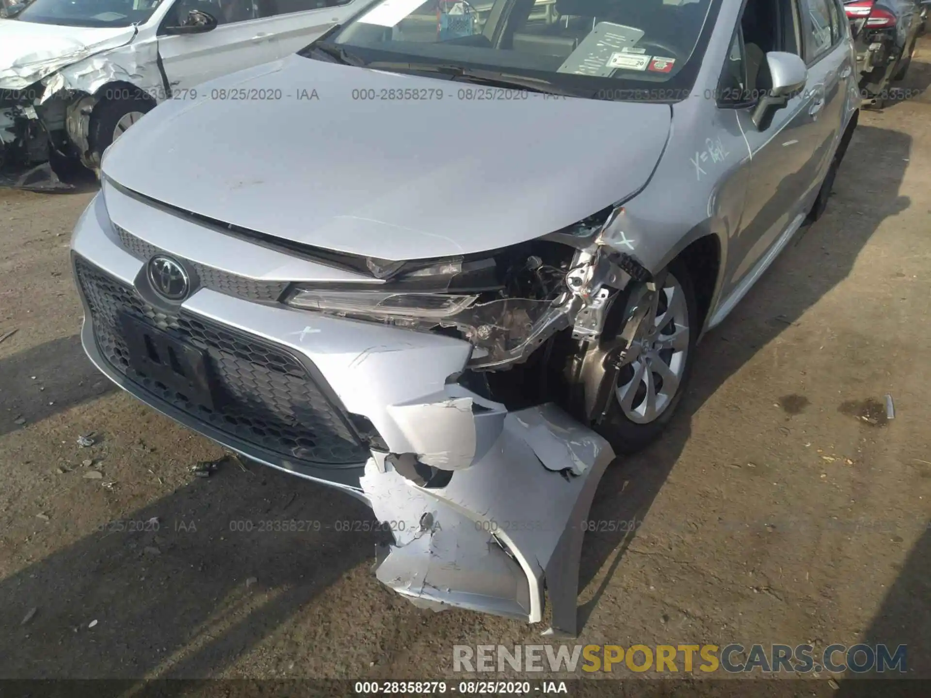 6 Photograph of a damaged car JTDEPRAE4LJ019293 TOYOTA COROLLA 2020