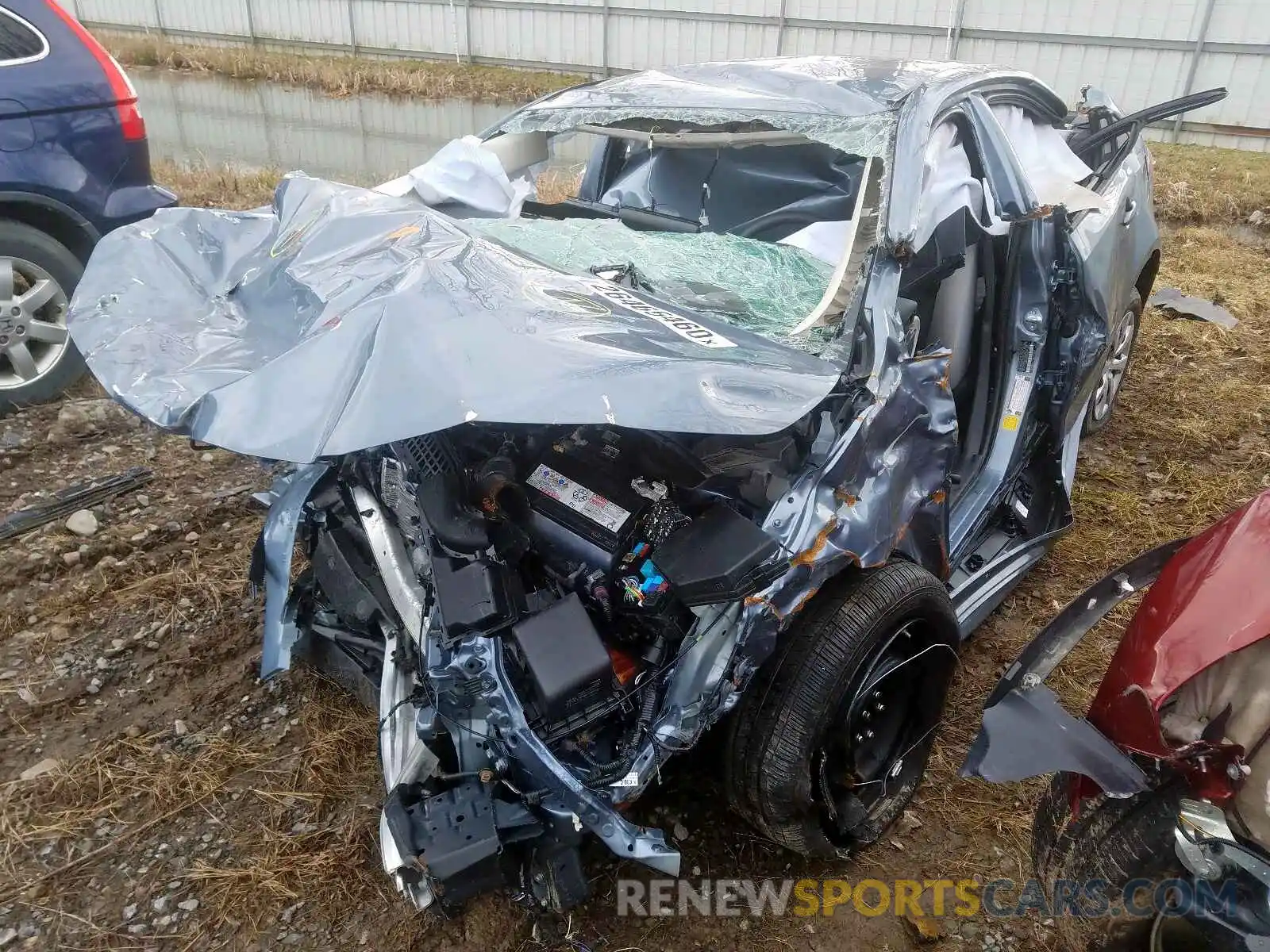2 Фотография поврежденного автомобиля JTDEPRAE4LJ019357 TOYOTA COROLLA 2020