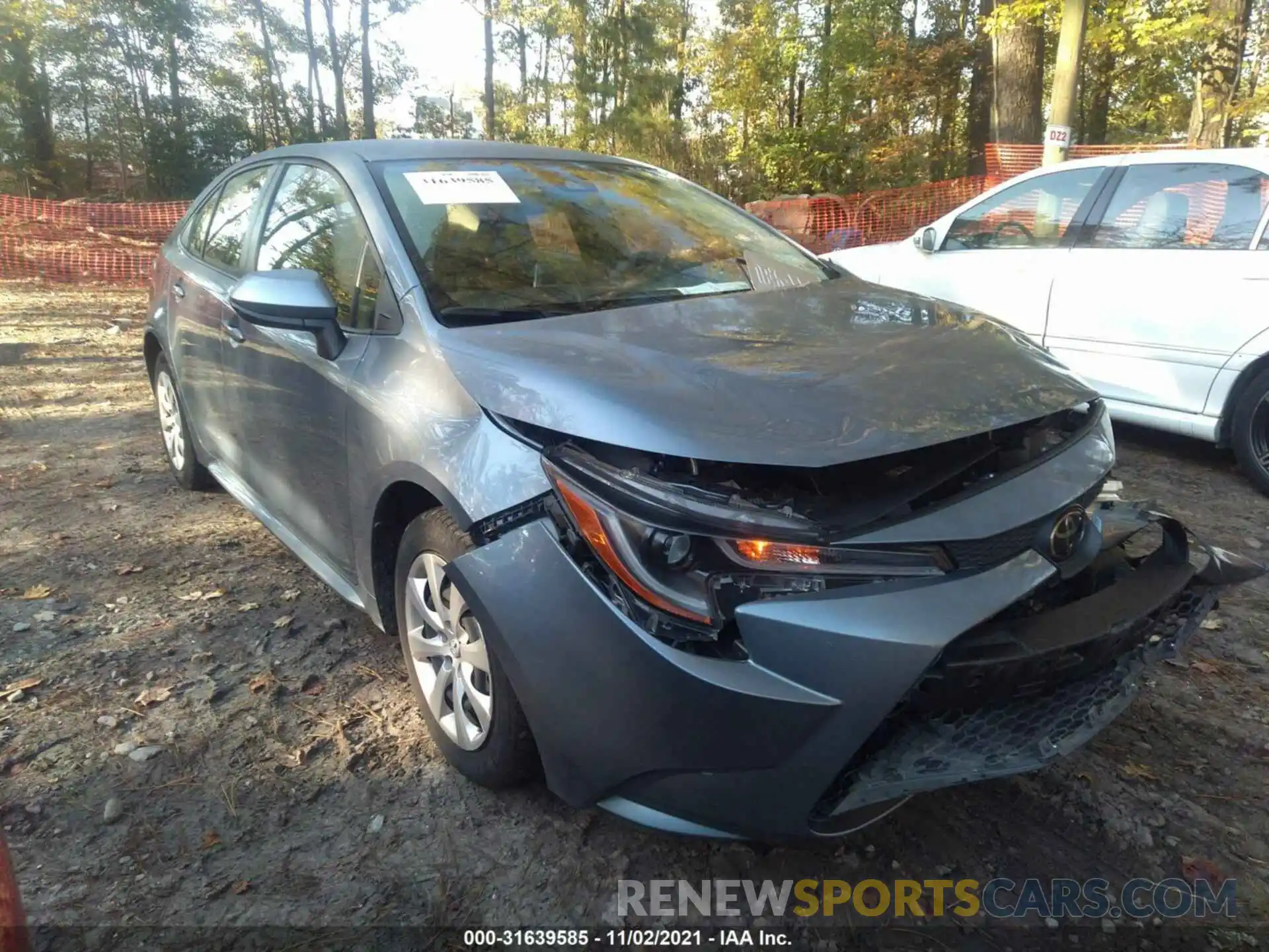 1 Photograph of a damaged car JTDEPRAE4LJ019391 TOYOTA COROLLA 2020