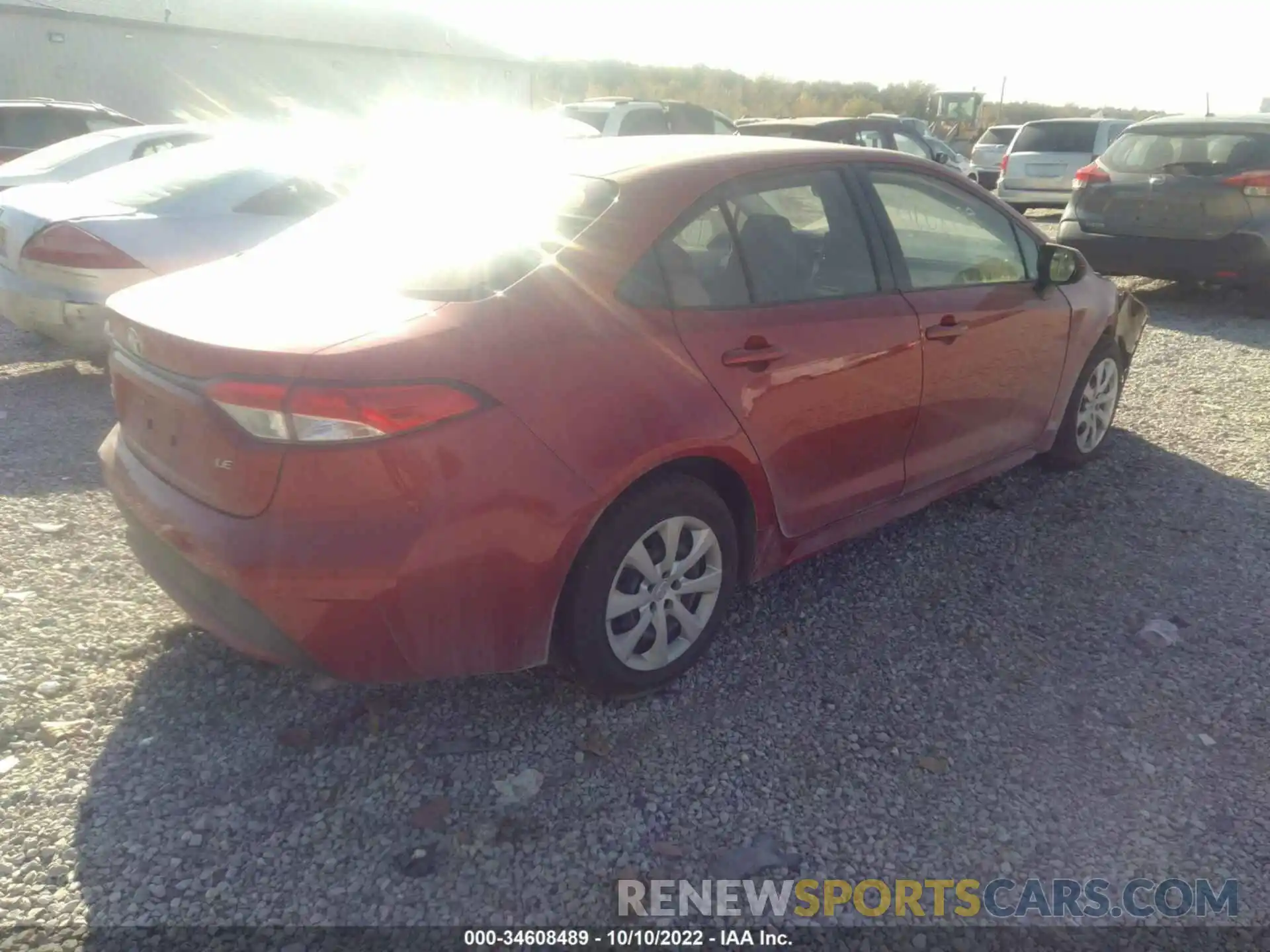 4 Photograph of a damaged car JTDEPRAE4LJ019620 TOYOTA COROLLA 2020