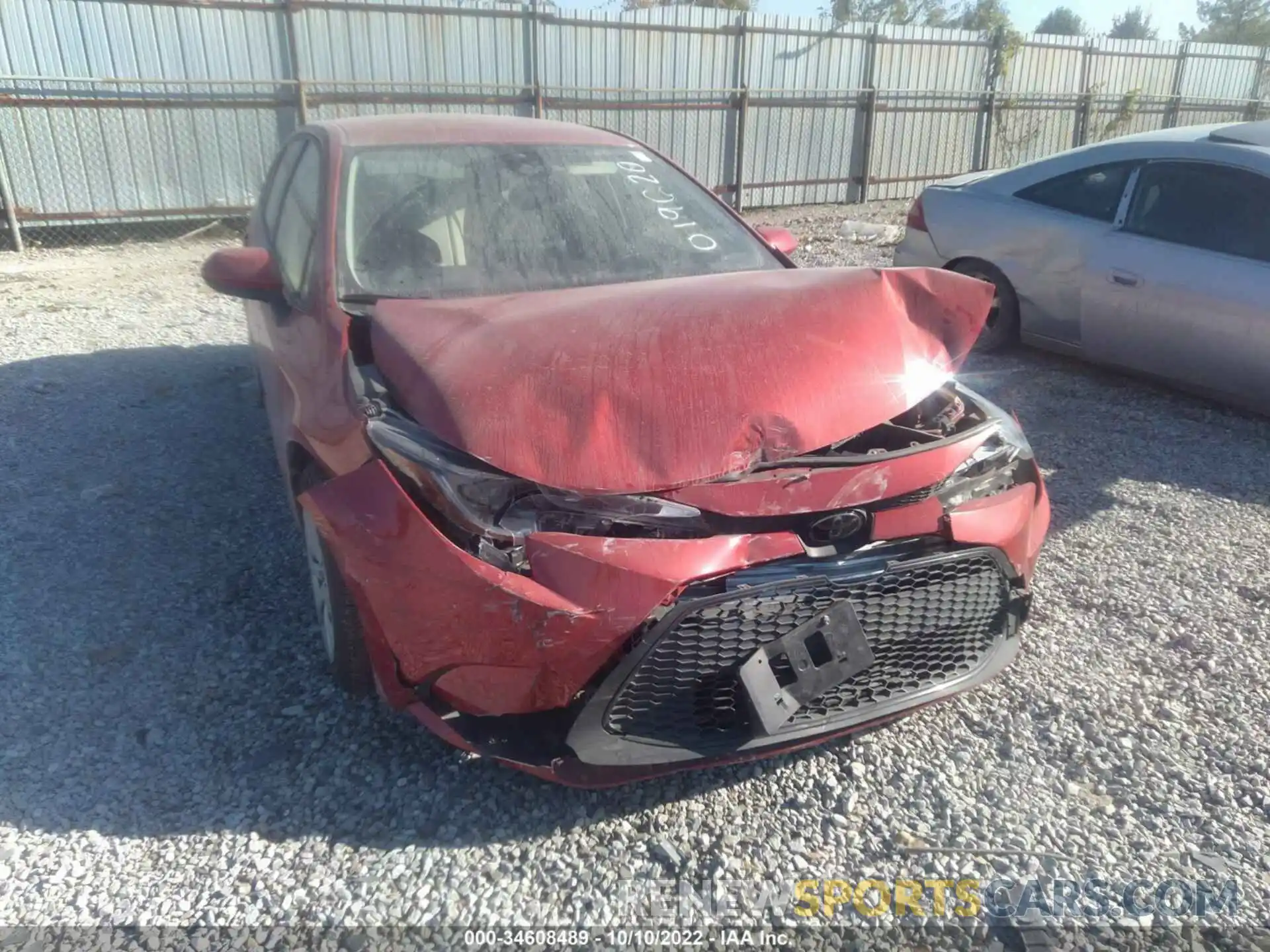 6 Photograph of a damaged car JTDEPRAE4LJ019620 TOYOTA COROLLA 2020