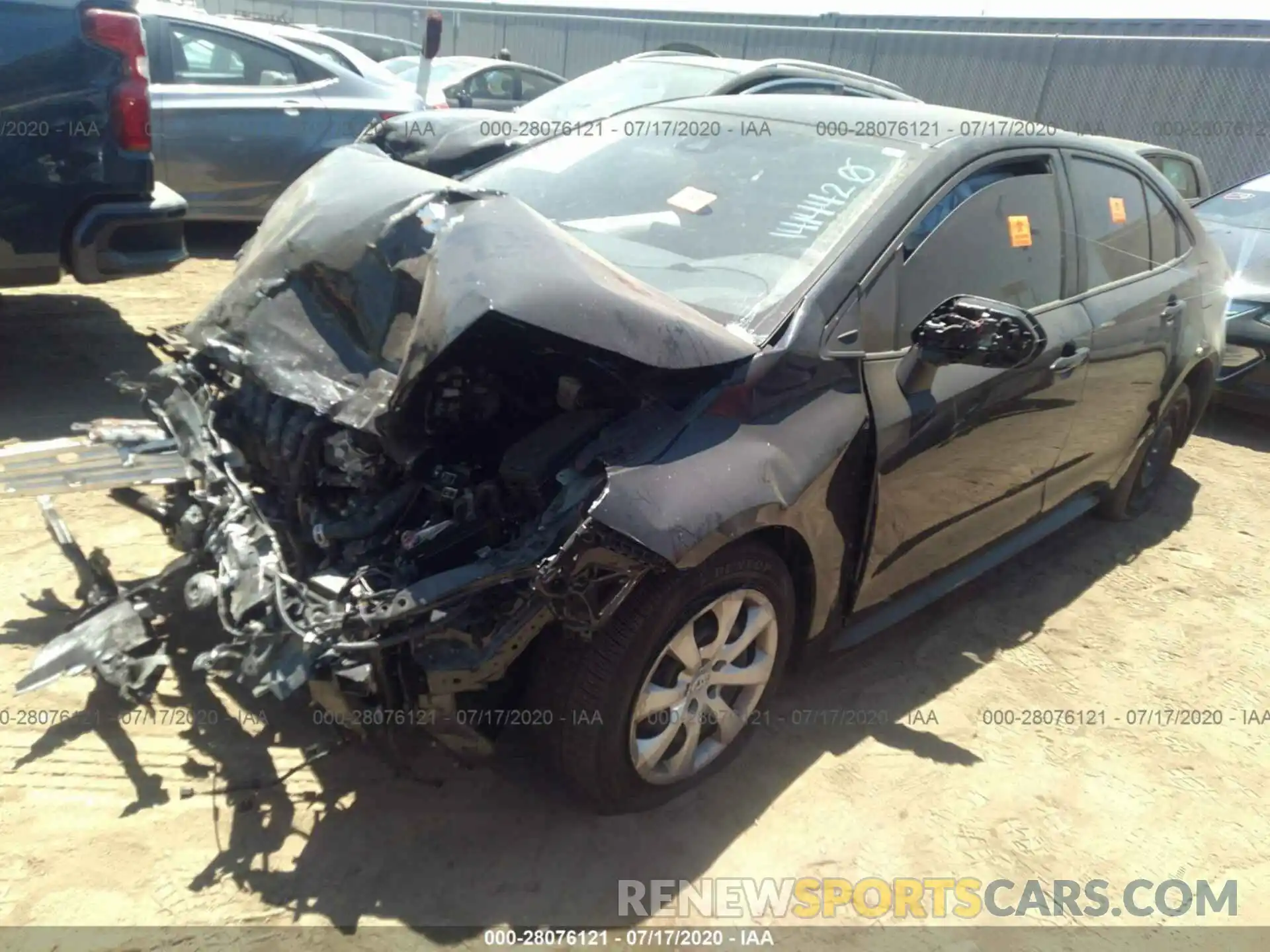 2 Photograph of a damaged car JTDEPRAE4LJ019679 TOYOTA COROLLA 2020