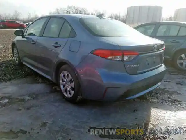 3 Photograph of a damaged car JTDEPRAE4LJ019813 TOYOTA COROLLA 2020