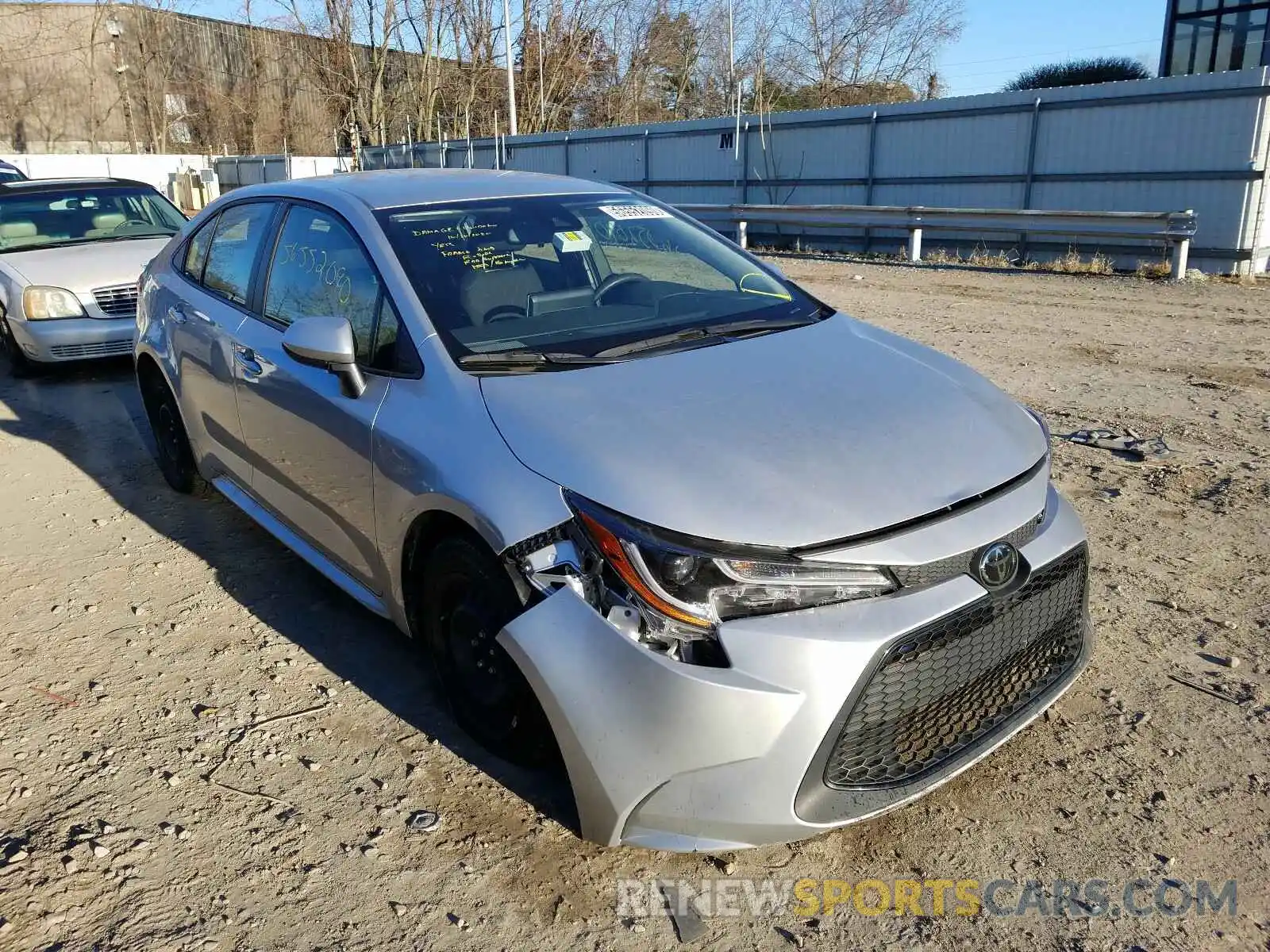 1 Photograph of a damaged car JTDEPRAE4LJ019908 TOYOTA COROLLA 2020