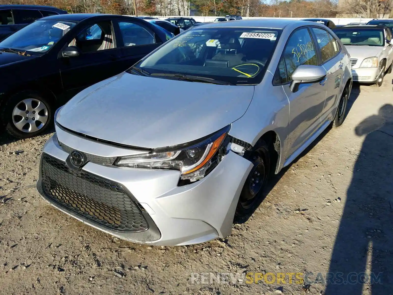 2 Photograph of a damaged car JTDEPRAE4LJ019908 TOYOTA COROLLA 2020