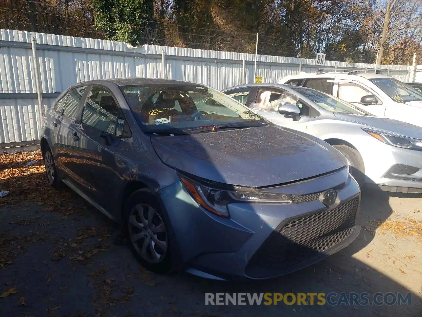 1 Photograph of a damaged car JTDEPRAE4LJ020332 TOYOTA COROLLA 2020