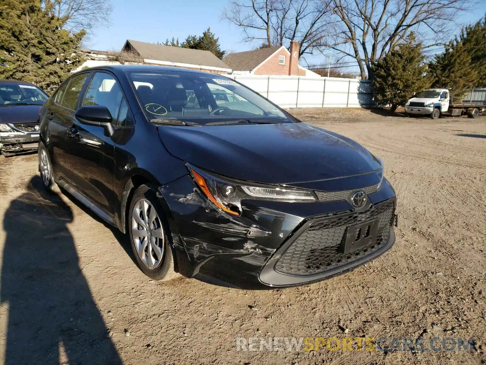 1 Photograph of a damaged car JTDEPRAE4LJ020492 TOYOTA COROLLA 2020