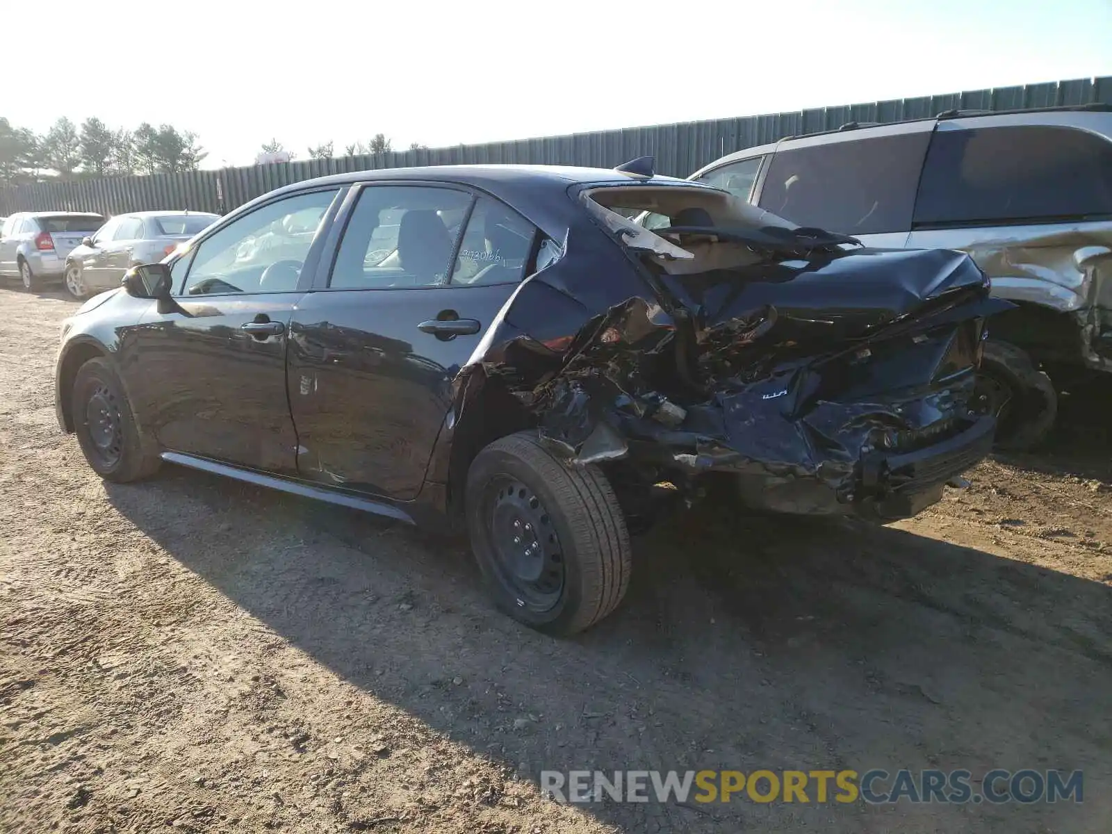 3 Photograph of a damaged car JTDEPRAE4LJ020492 TOYOTA COROLLA 2020