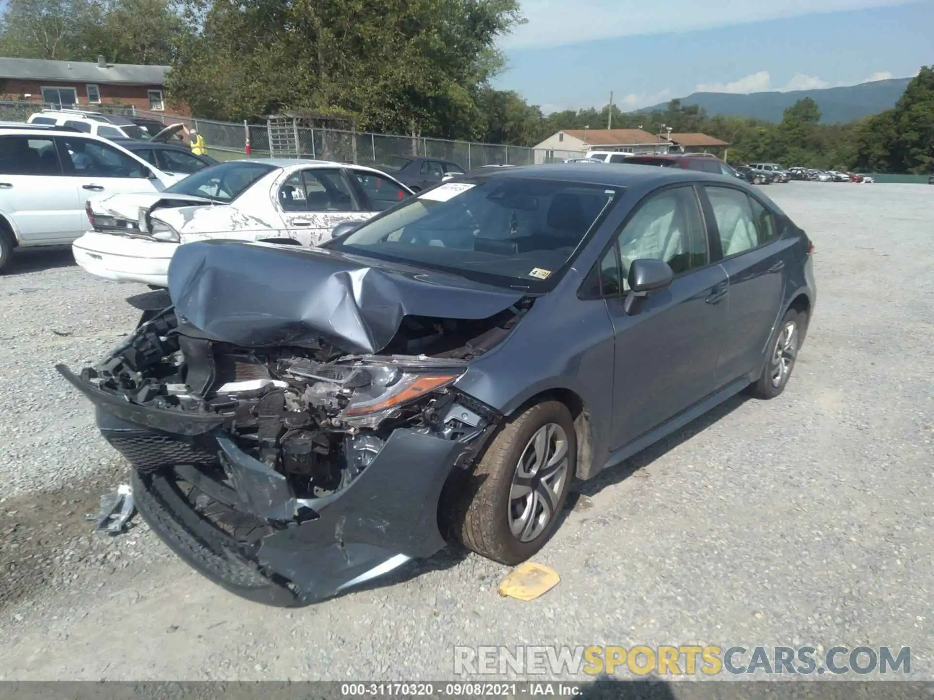 2 Photograph of a damaged car JTDEPRAE4LJ020993 TOYOTA COROLLA 2020