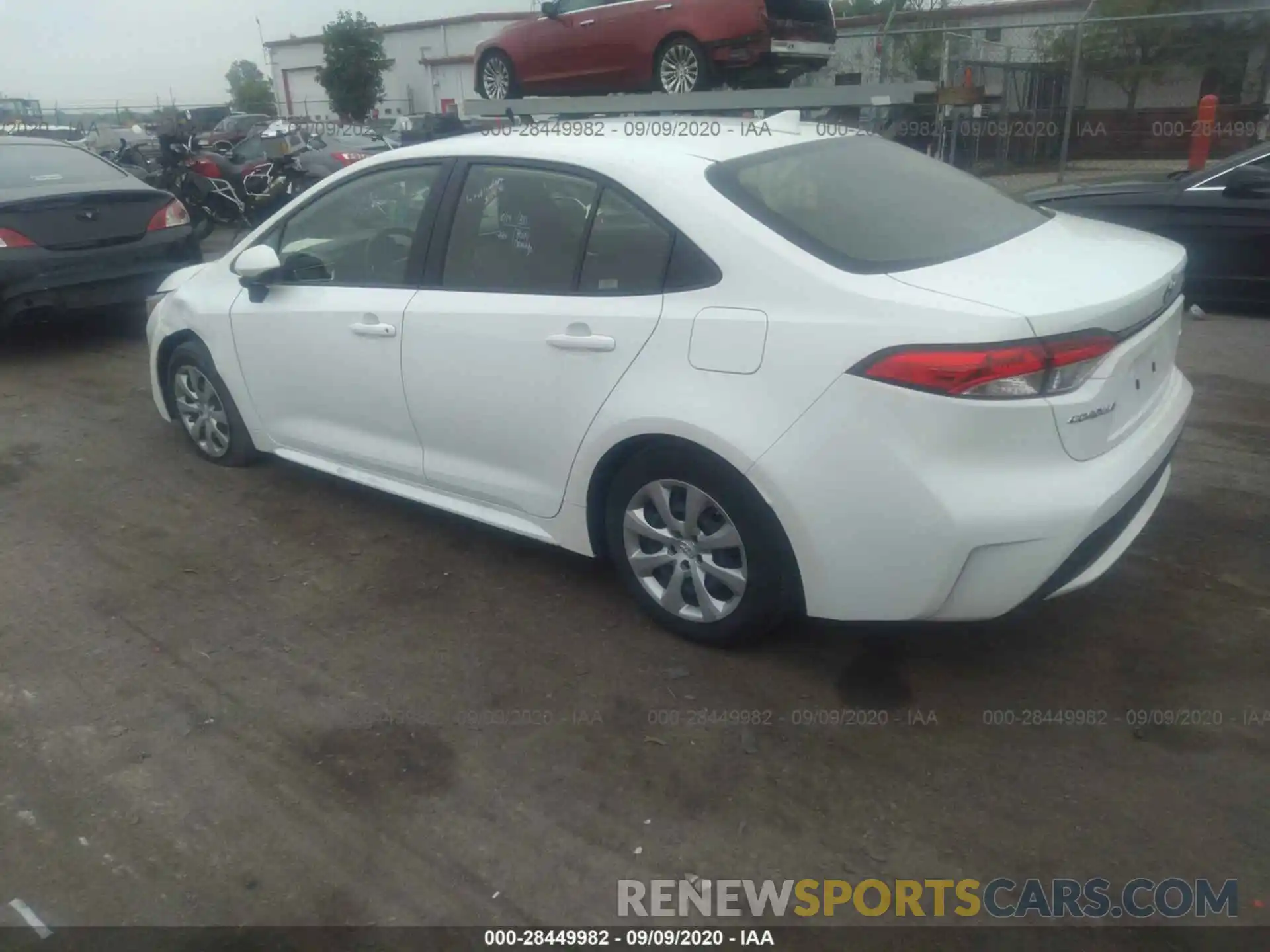 3 Photograph of a damaged car JTDEPRAE4LJ021013 TOYOTA COROLLA 2020