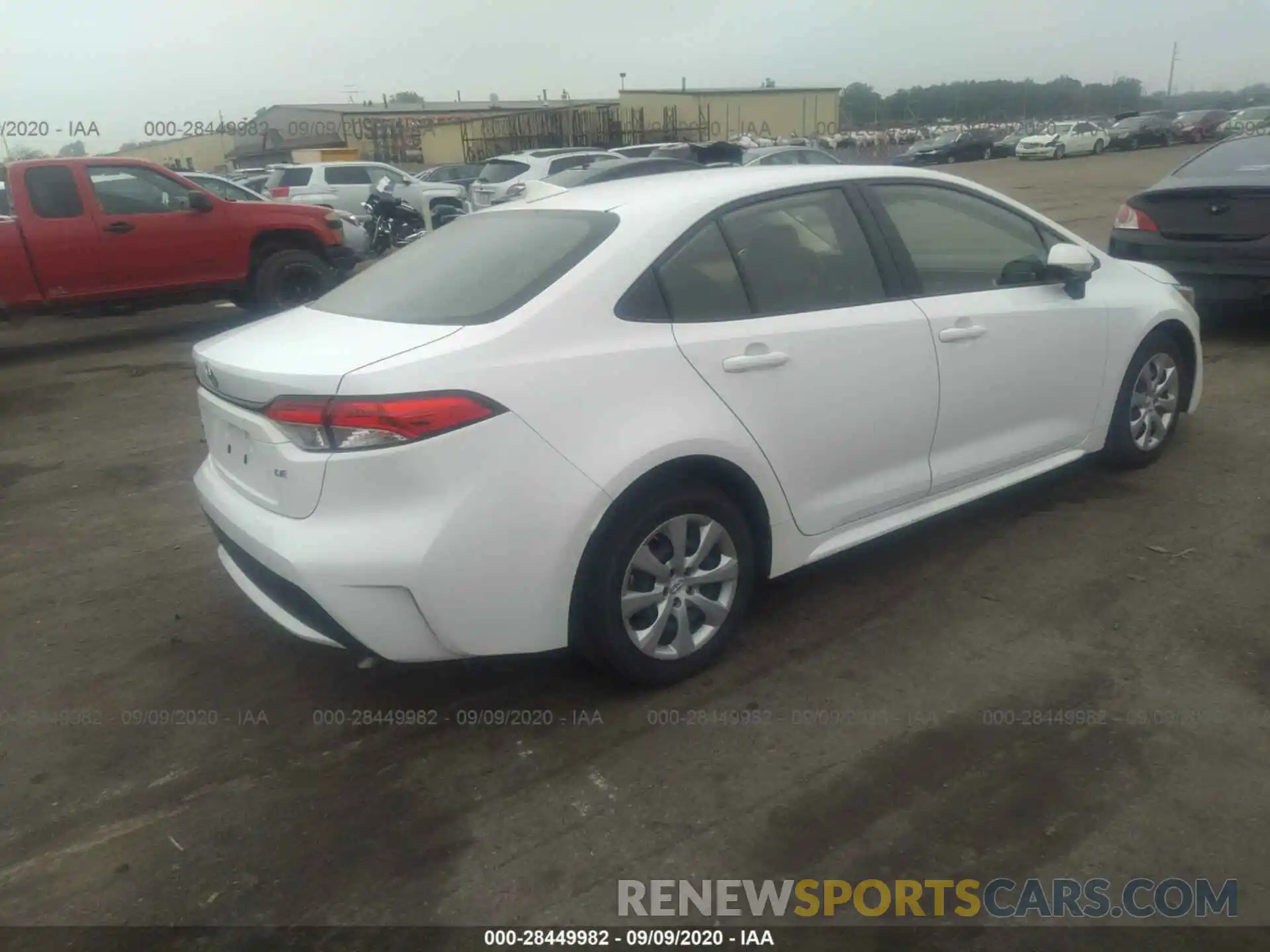 4 Photograph of a damaged car JTDEPRAE4LJ021013 TOYOTA COROLLA 2020