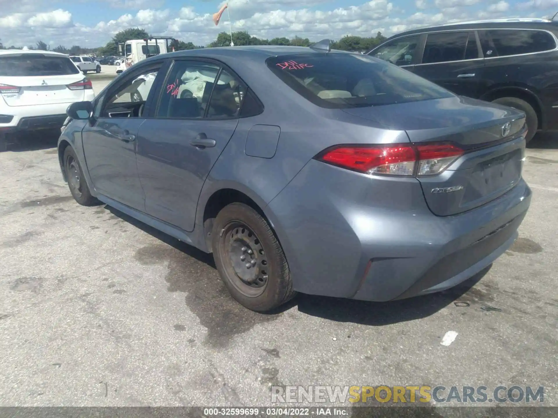 3 Photograph of a damaged car JTDEPRAE4LJ021156 TOYOTA COROLLA 2020