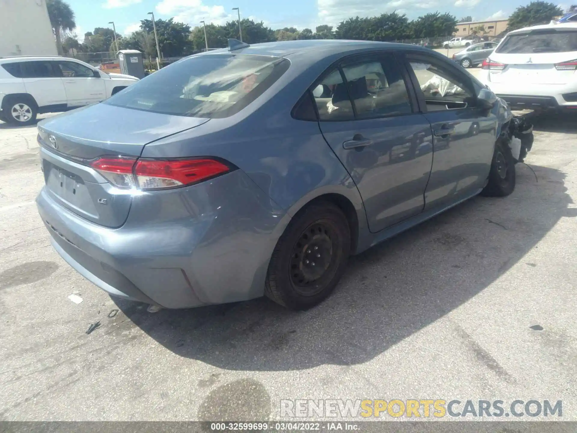 4 Photograph of a damaged car JTDEPRAE4LJ021156 TOYOTA COROLLA 2020