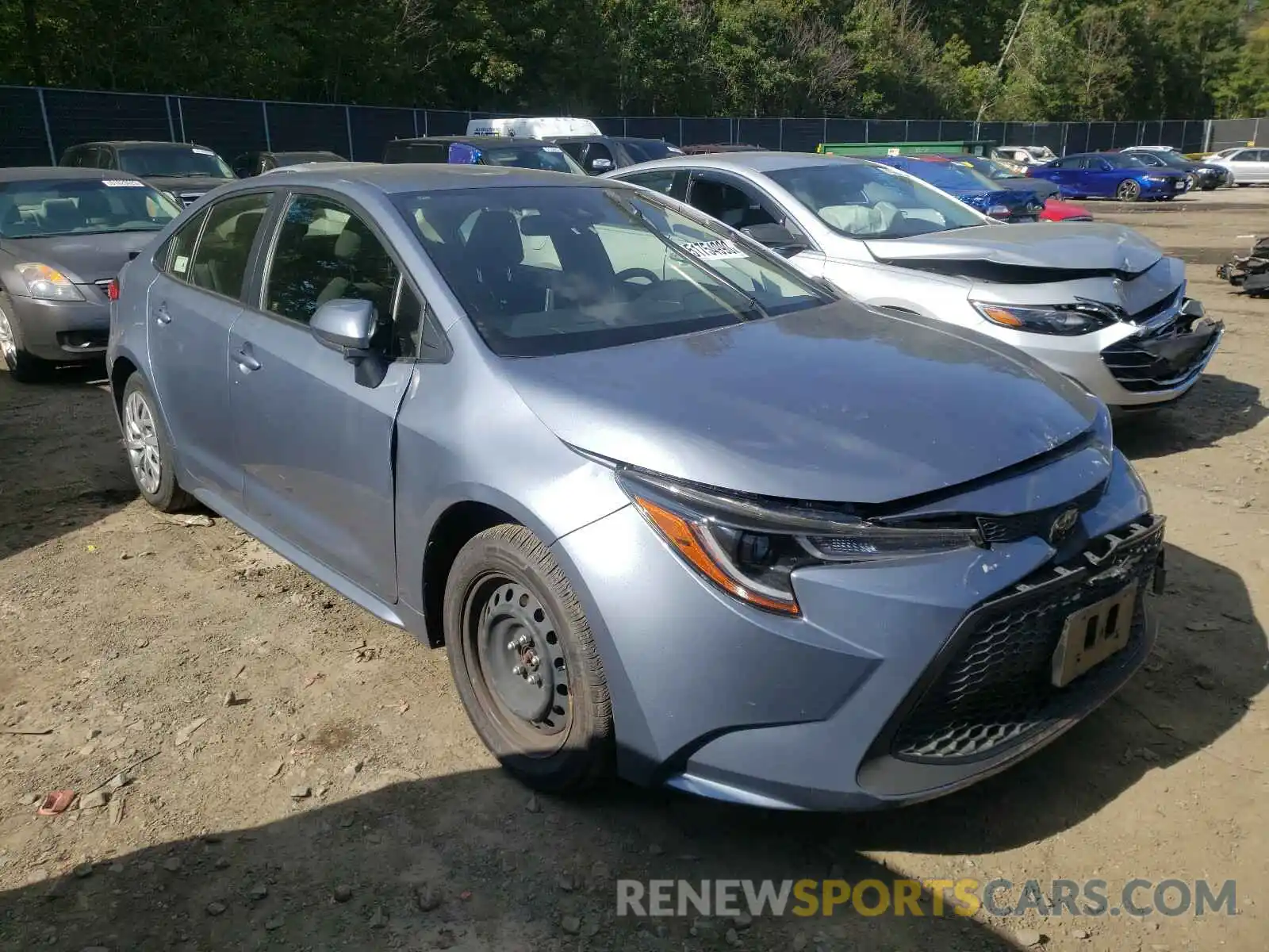 1 Photograph of a damaged car JTDEPRAE4LJ021318 TOYOTA COROLLA 2020