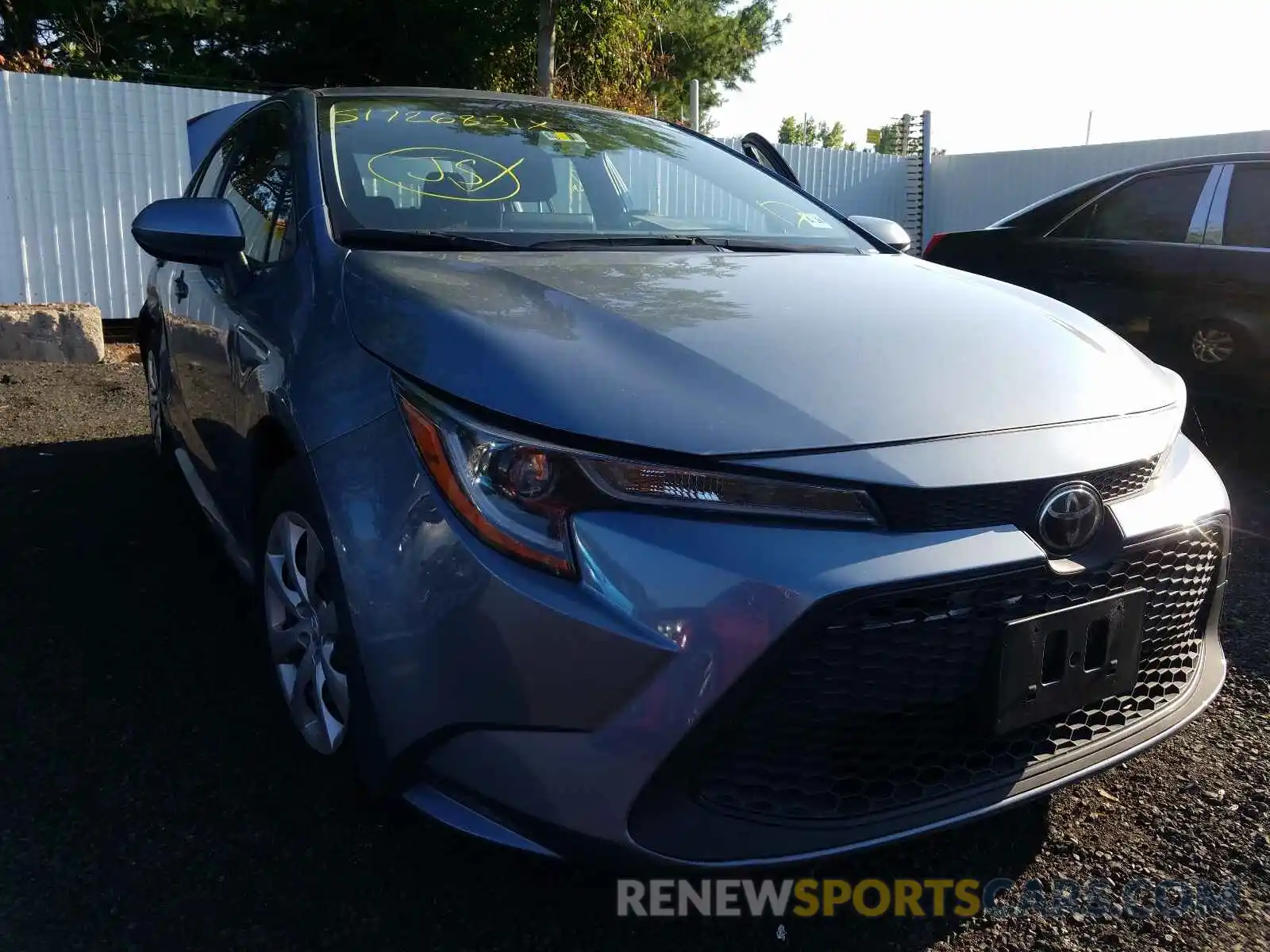 1 Photograph of a damaged car JTDEPRAE4LJ021383 TOYOTA COROLLA 2020