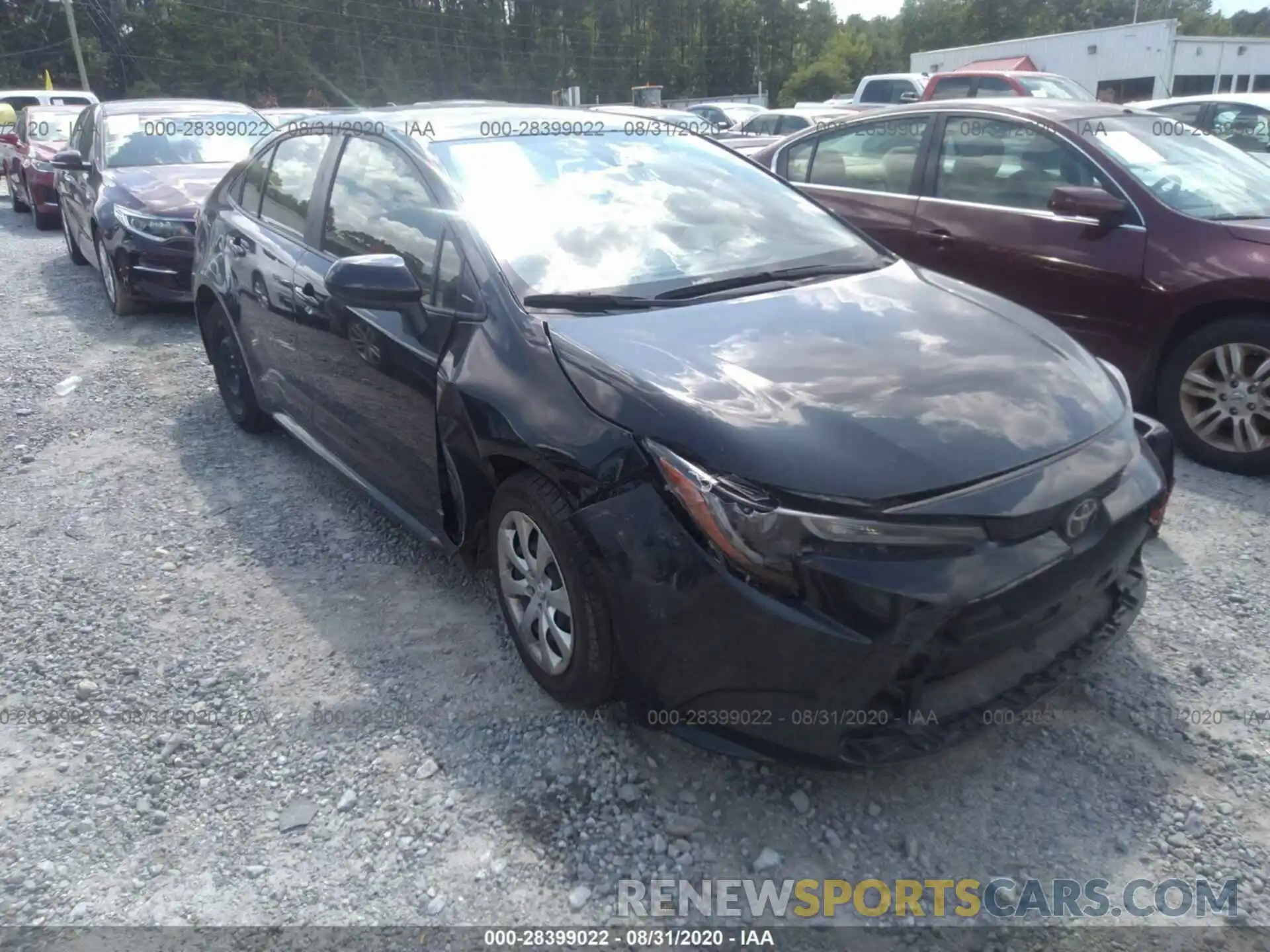 1 Photograph of a damaged car JTDEPRAE4LJ021397 TOYOTA COROLLA 2020