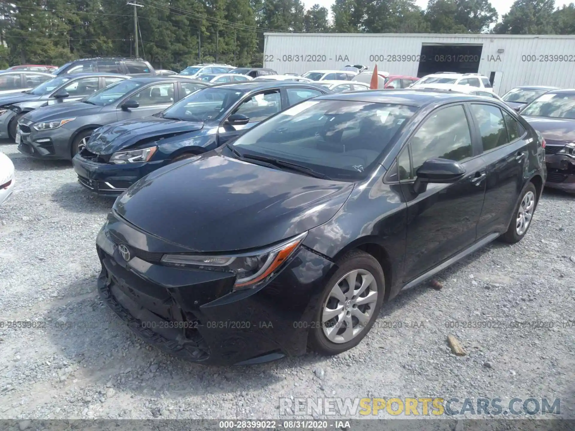 2 Photograph of a damaged car JTDEPRAE4LJ021397 TOYOTA COROLLA 2020