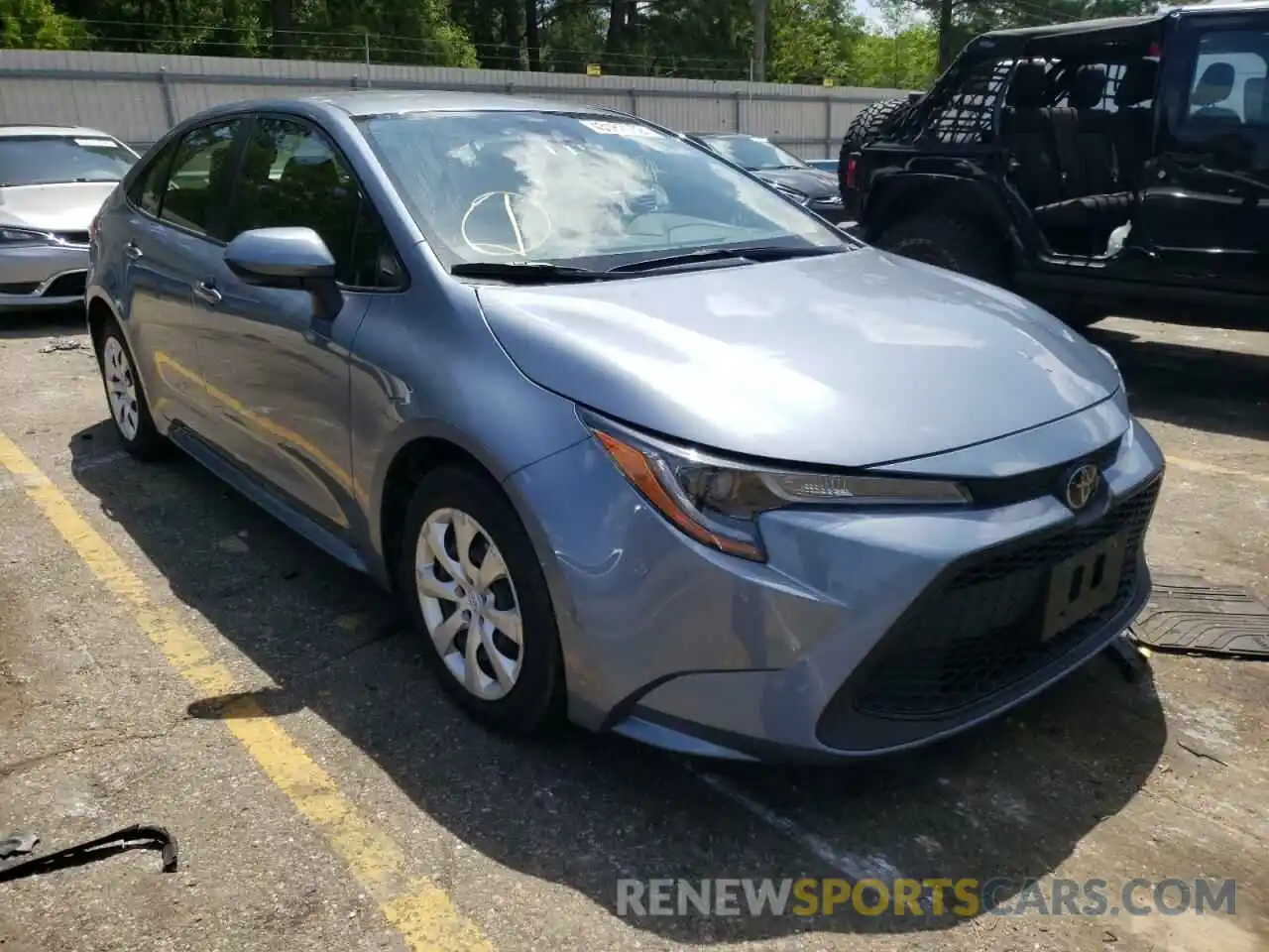 1 Photograph of a damaged car JTDEPRAE4LJ021495 TOYOTA COROLLA 2020