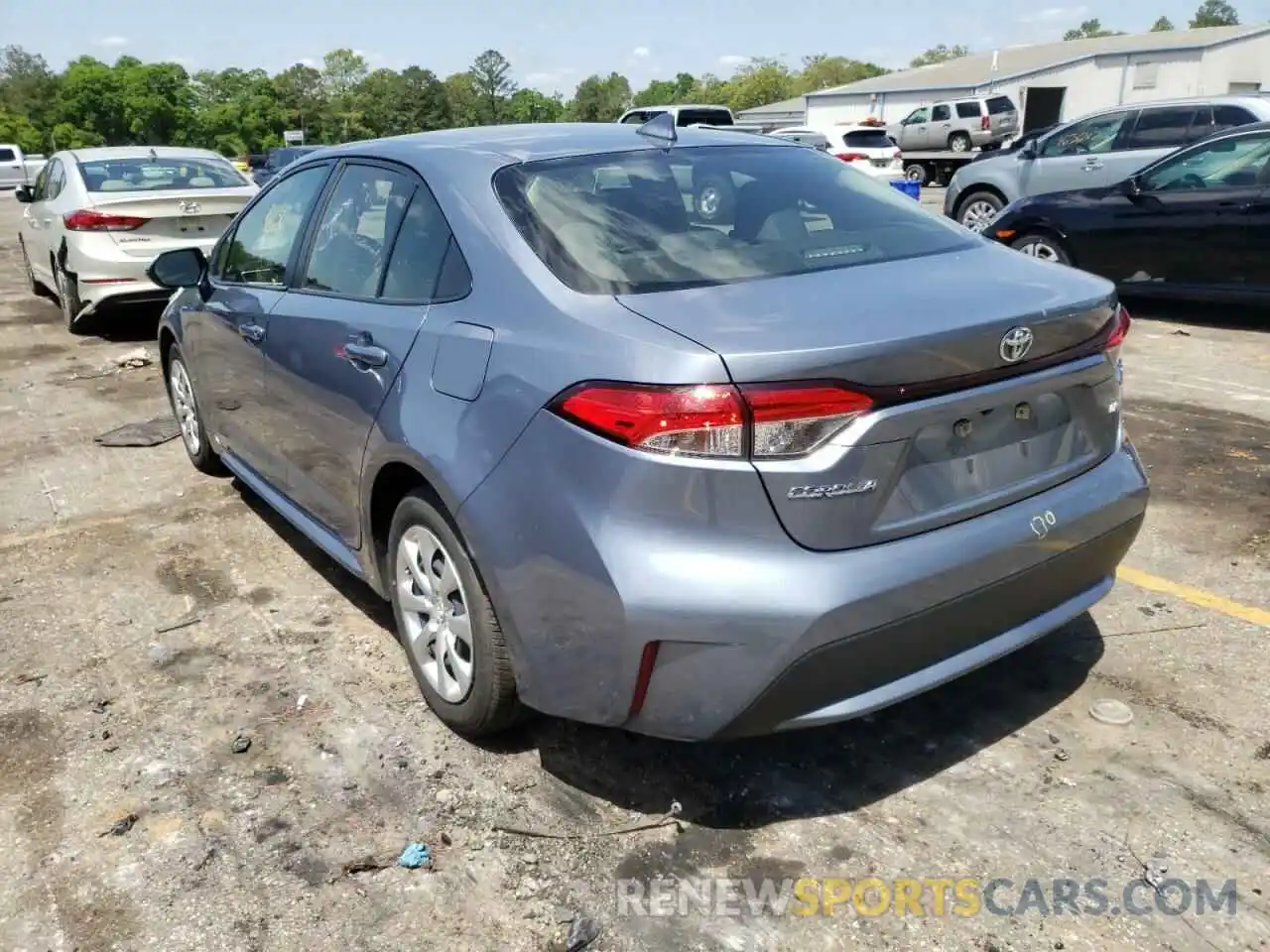 3 Photograph of a damaged car JTDEPRAE4LJ021495 TOYOTA COROLLA 2020