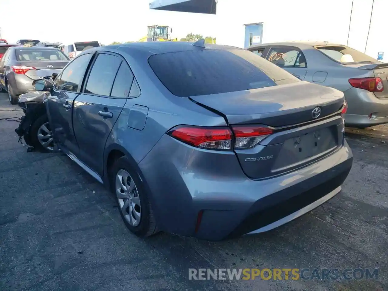 3 Photograph of a damaged car JTDEPRAE4LJ021528 TOYOTA COROLLA 2020