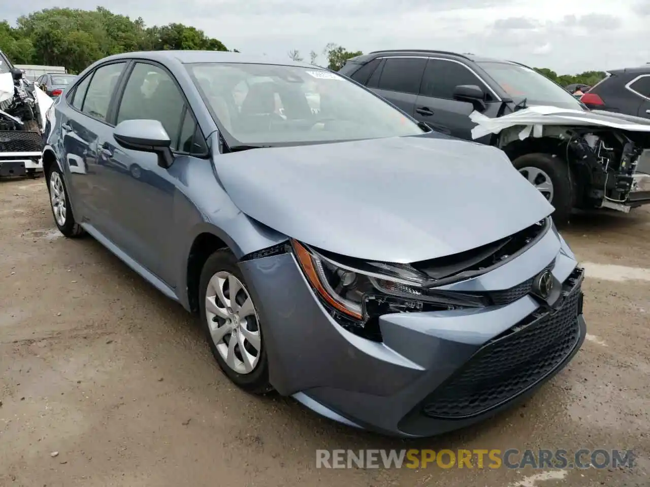 1 Photograph of a damaged car JTDEPRAE4LJ021626 TOYOTA COROLLA 2020