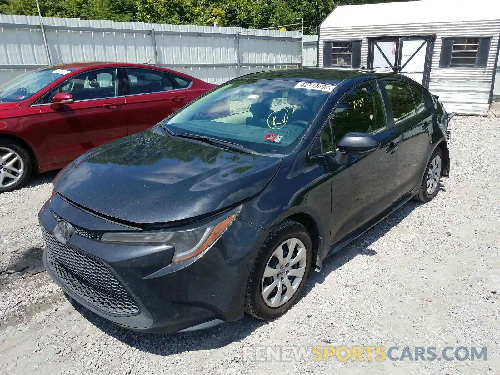 2 Photograph of a damaged car JTDEPRAE4LJ021786 TOYOTA COROLLA 2020