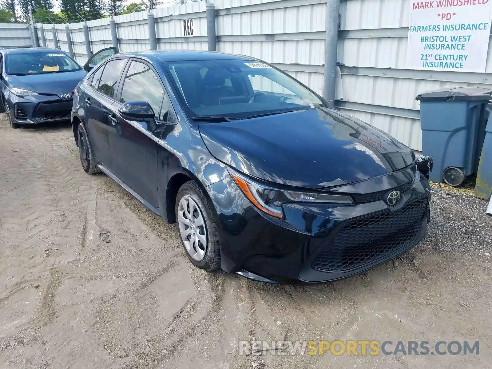 1 Photograph of a damaged car JTDEPRAE4LJ021870 TOYOTA COROLLA 2020