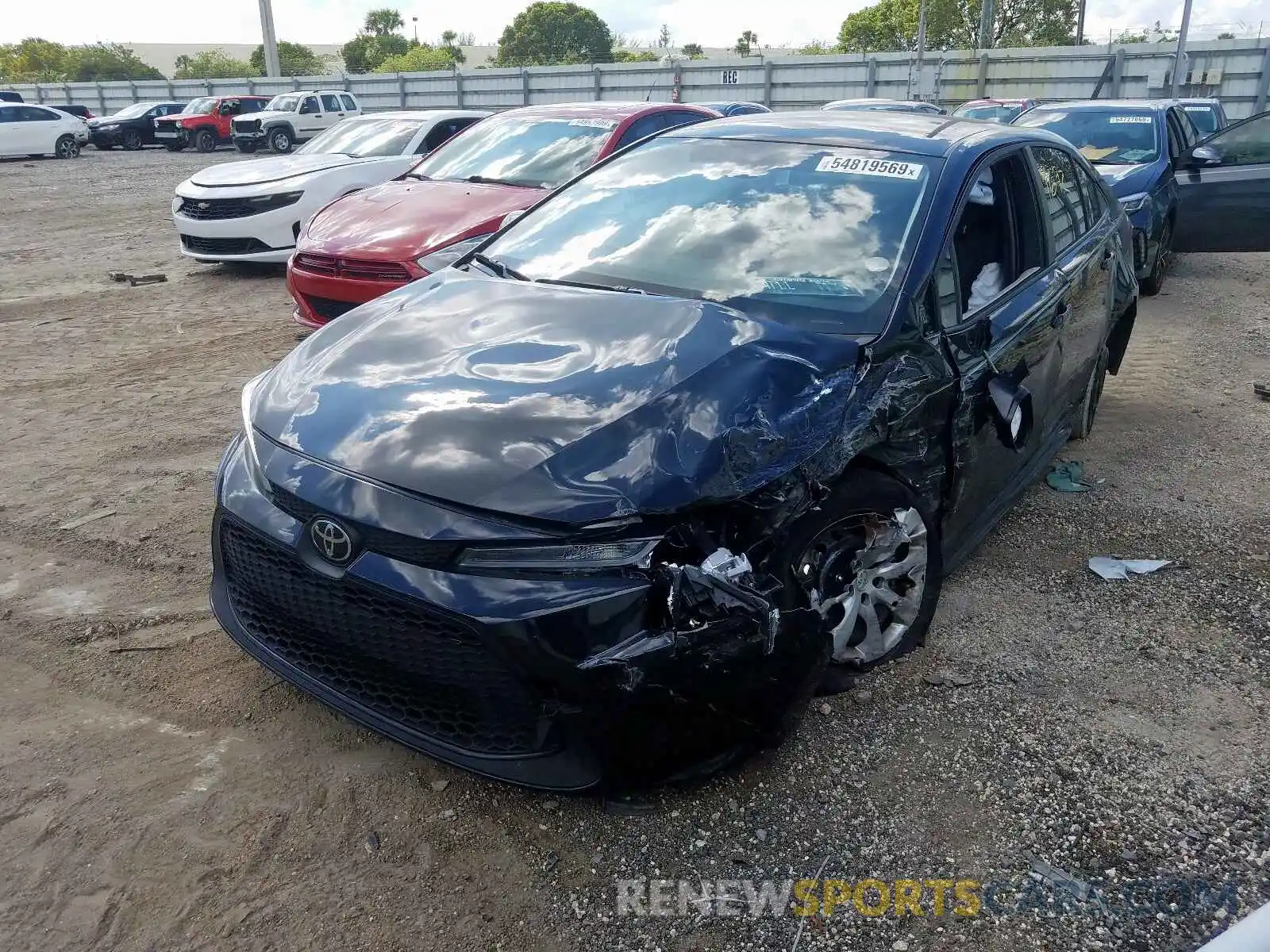 2 Photograph of a damaged car JTDEPRAE4LJ021870 TOYOTA COROLLA 2020