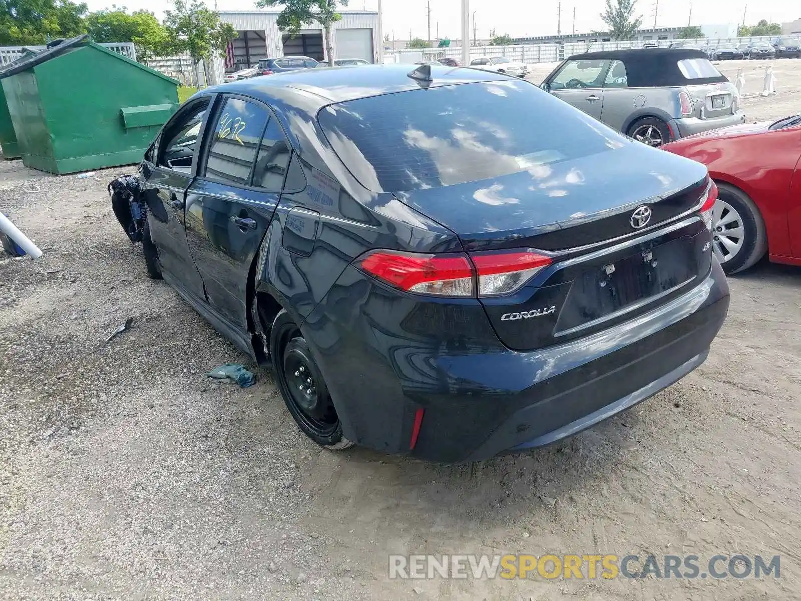 3 Photograph of a damaged car JTDEPRAE4LJ021870 TOYOTA COROLLA 2020