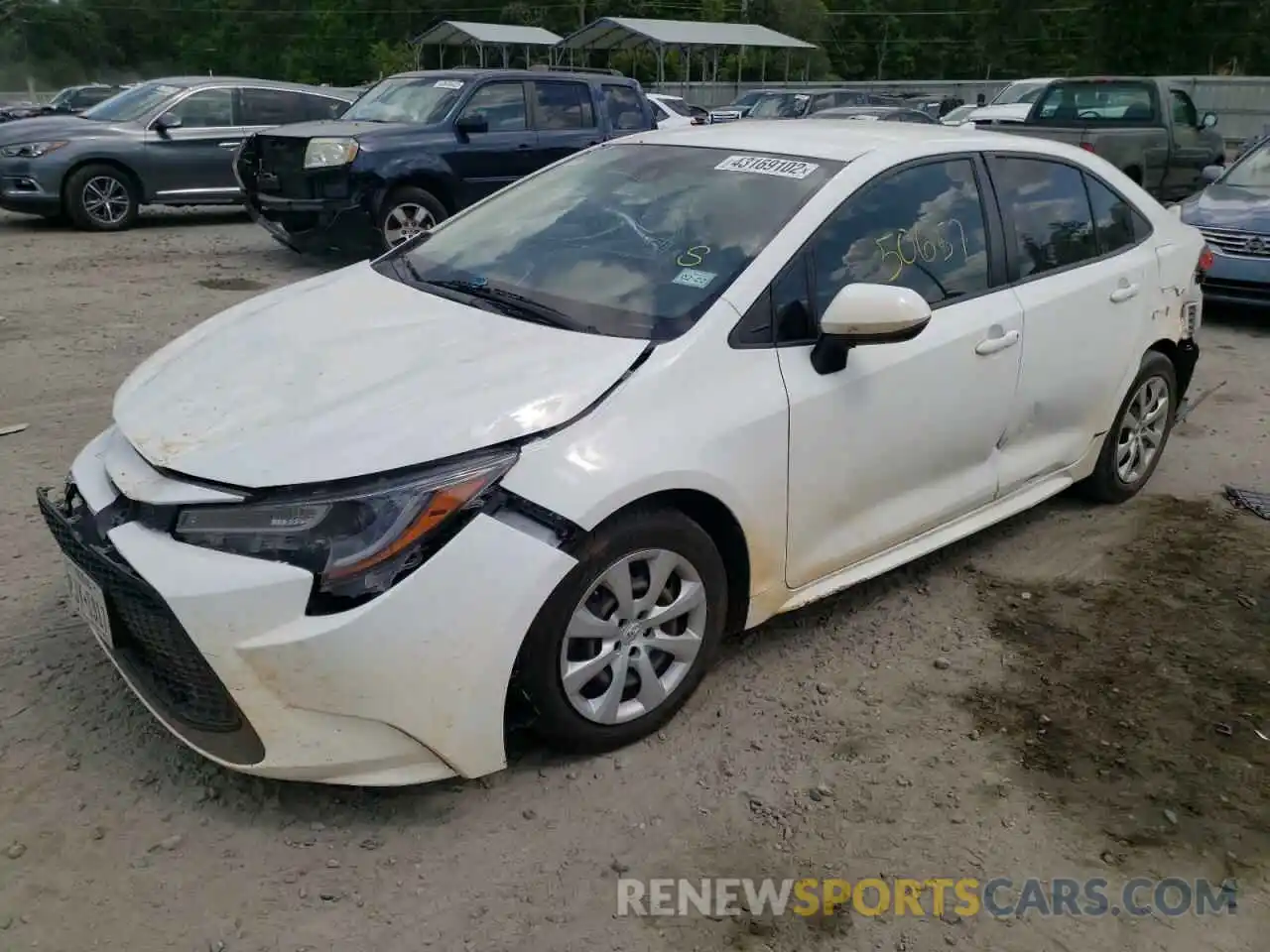 2 Photograph of a damaged car JTDEPRAE4LJ021898 TOYOTA COROLLA 2020