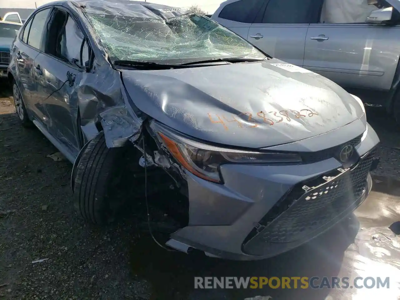 1 Photograph of a damaged car JTDEPRAE4LJ022369 TOYOTA COROLLA 2020