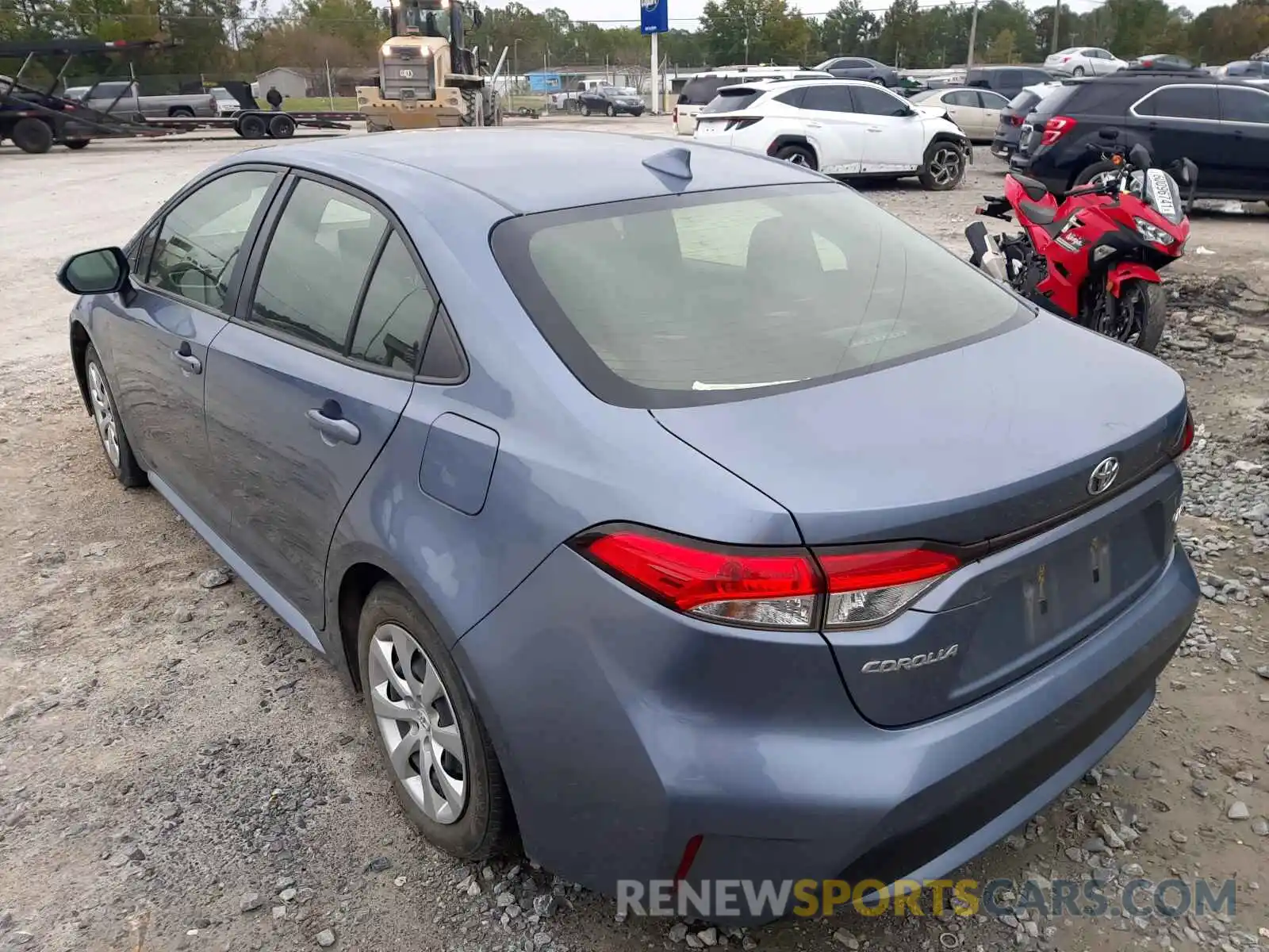 3 Photograph of a damaged car JTDEPRAE4LJ022534 TOYOTA COROLLA 2020