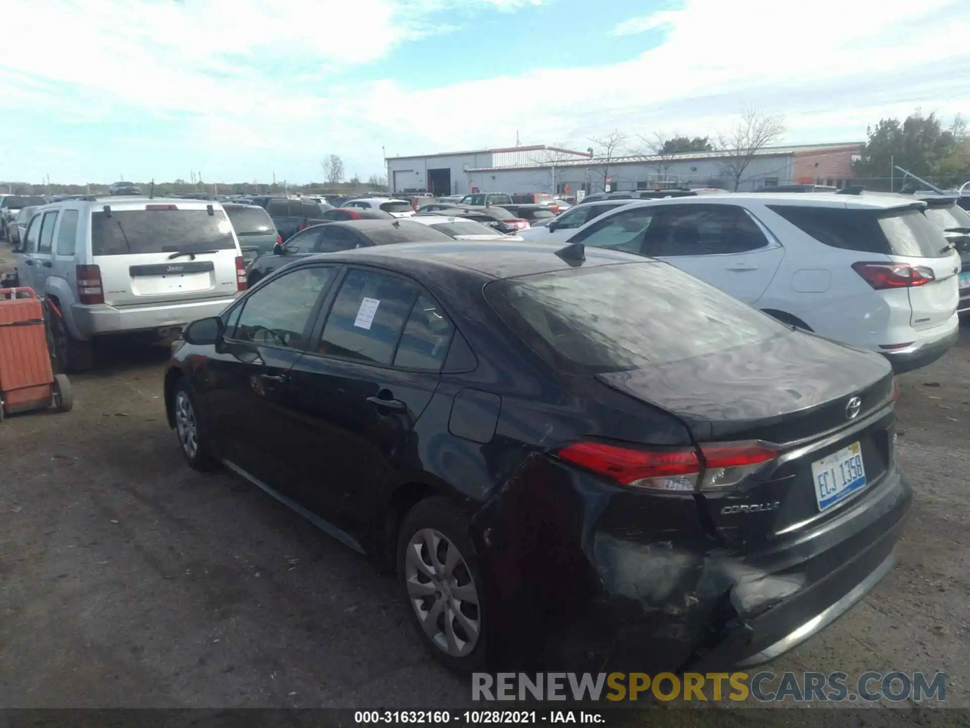 3 Photograph of a damaged car JTDEPRAE4LJ022582 TOYOTA COROLLA 2020