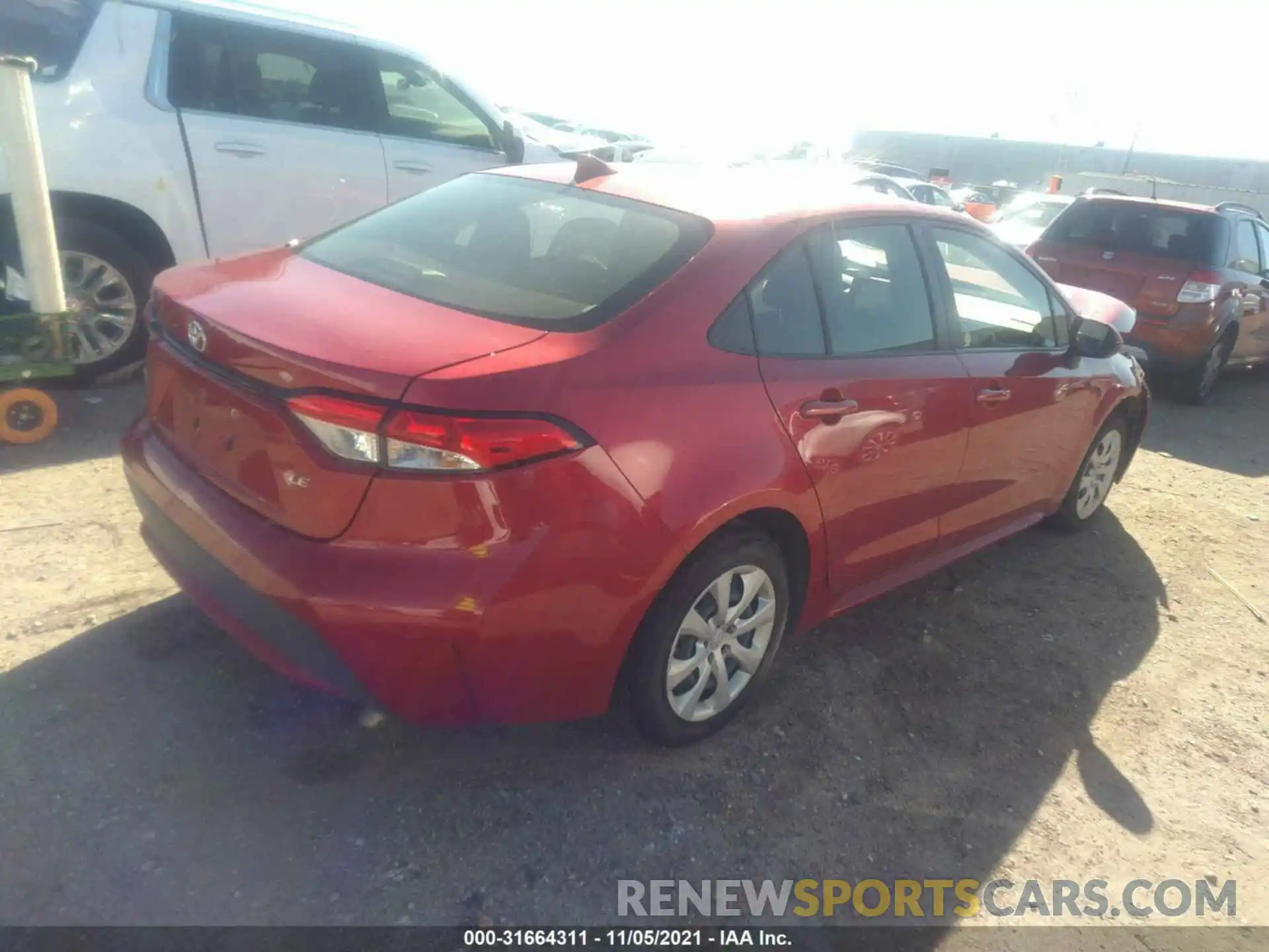 4 Photograph of a damaged car JTDEPRAE4LJ022775 TOYOTA COROLLA 2020