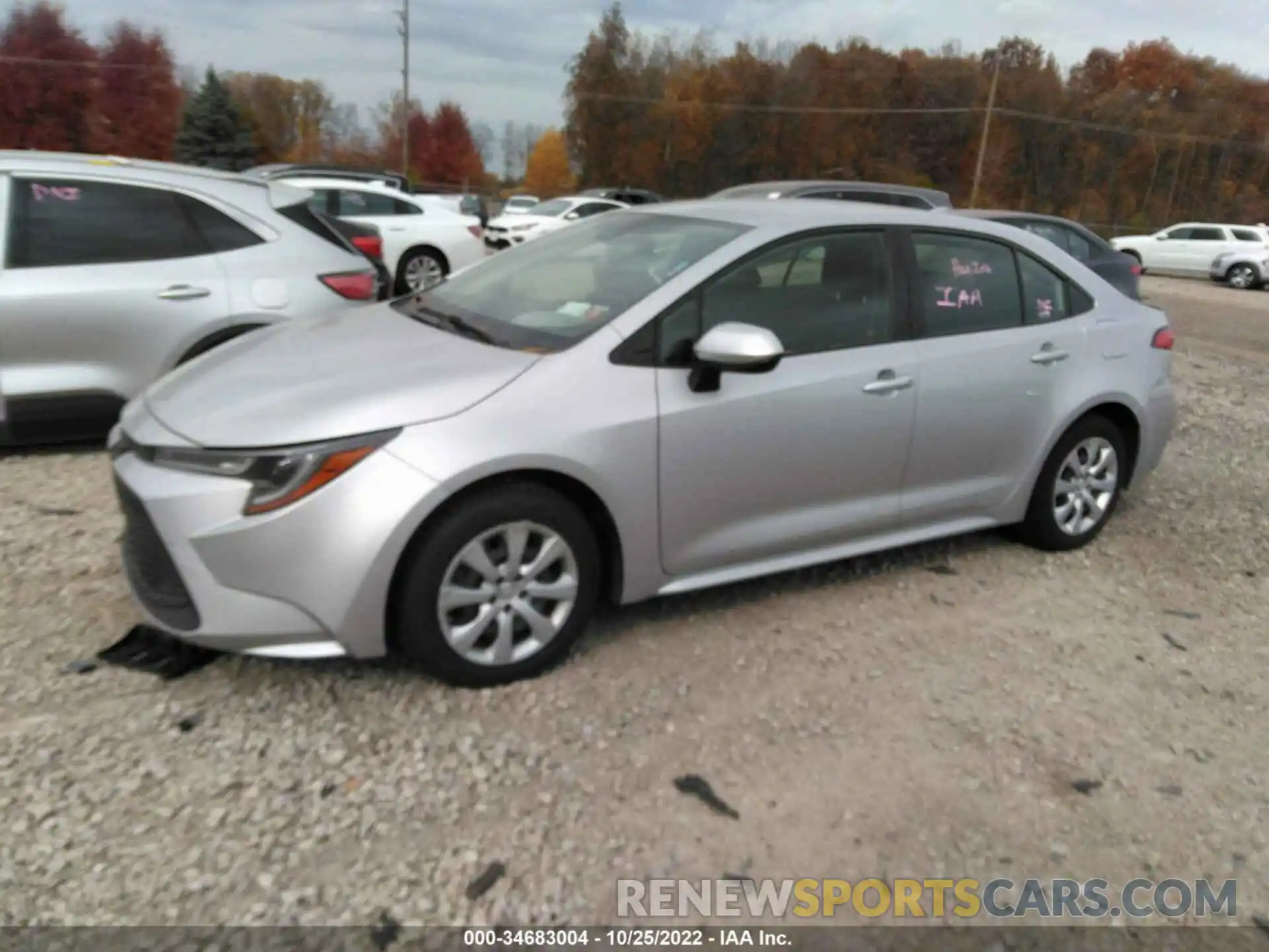 2 Photograph of a damaged car JTDEPRAE4LJ022808 TOYOTA COROLLA 2020