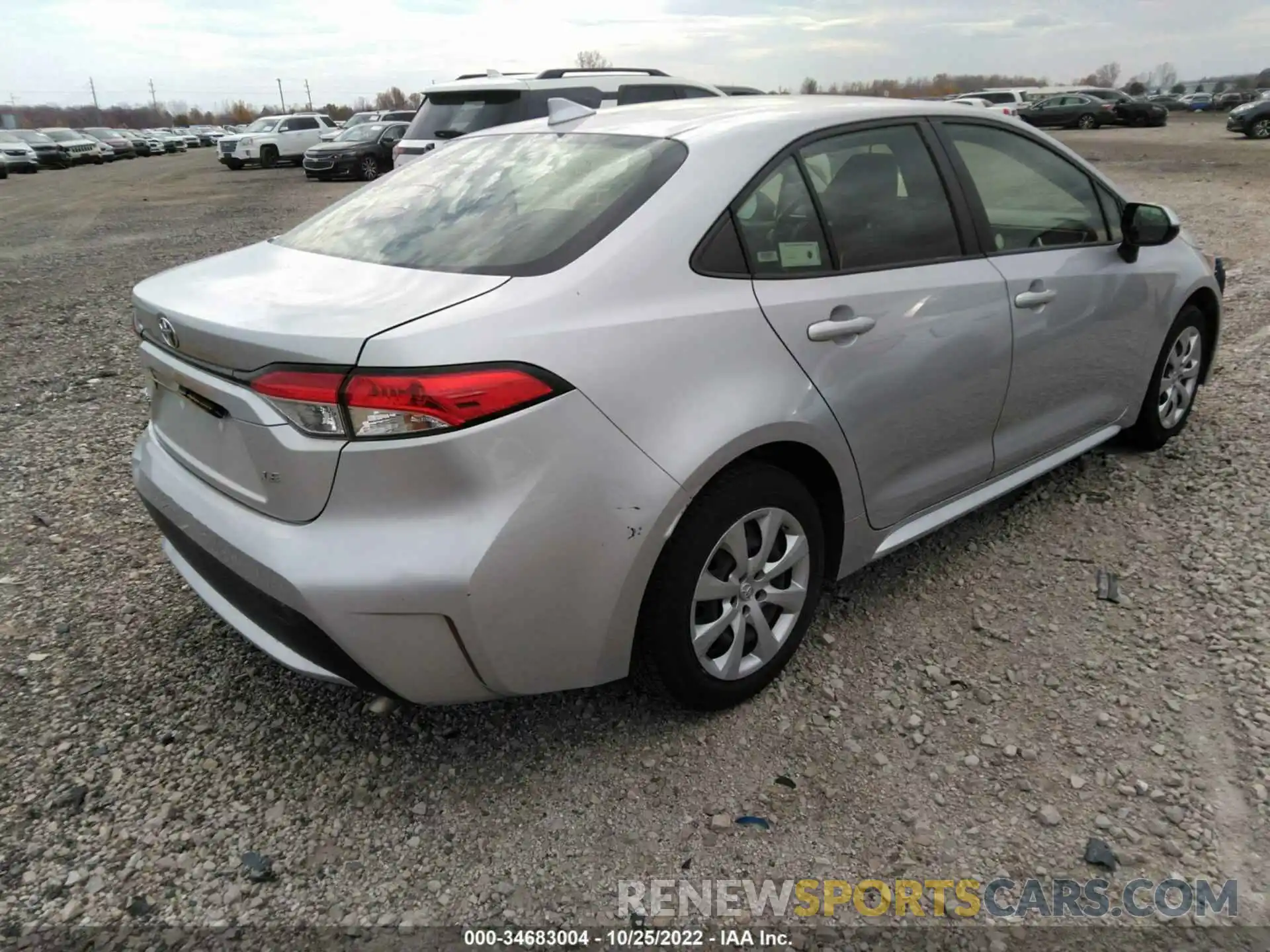 4 Photograph of a damaged car JTDEPRAE4LJ022808 TOYOTA COROLLA 2020