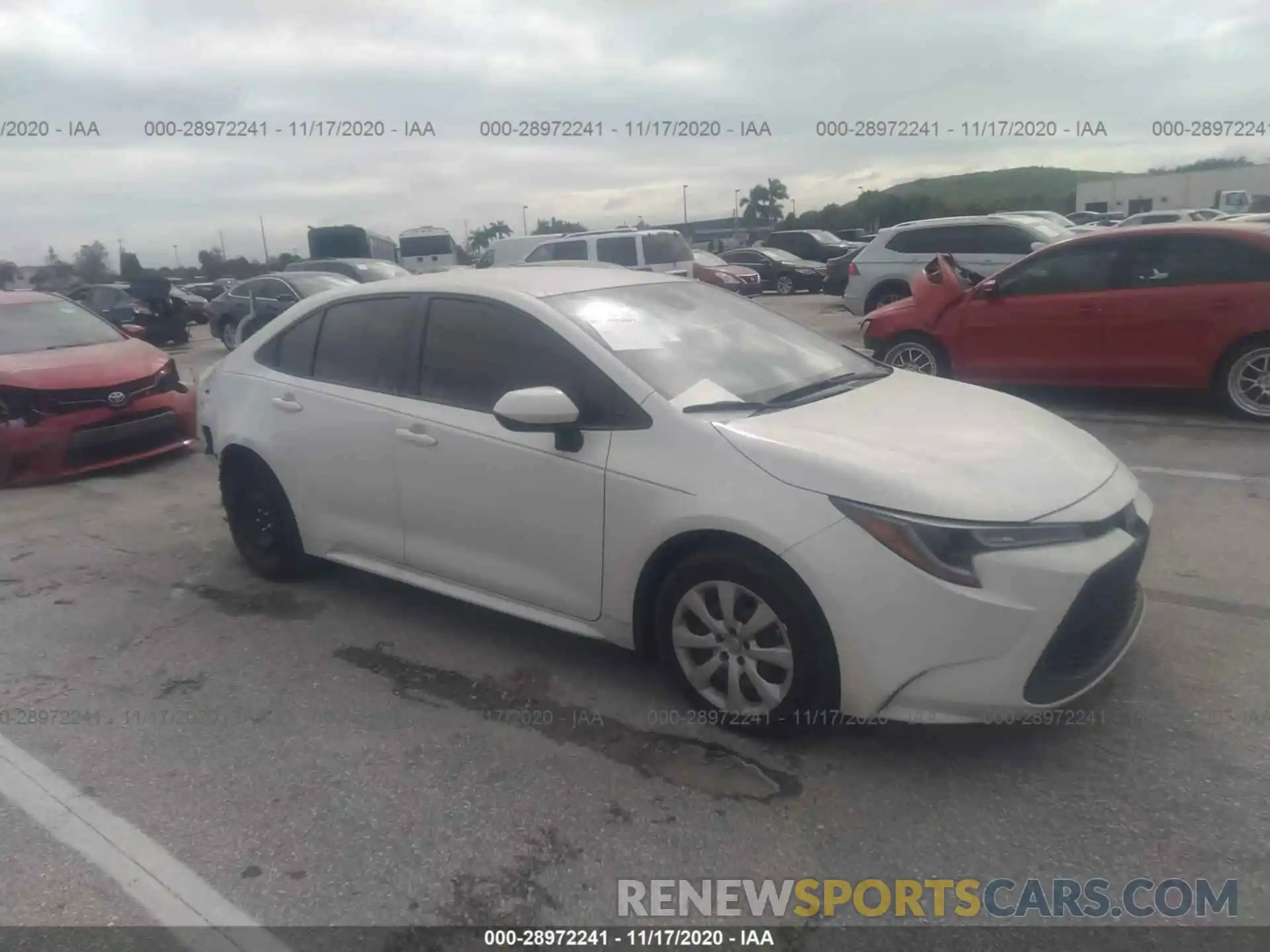 1 Photograph of a damaged car JTDEPRAE4LJ023117 TOYOTA COROLLA 2020