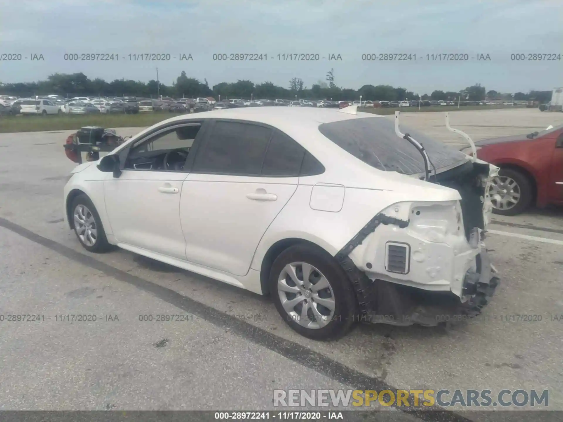 3 Photograph of a damaged car JTDEPRAE4LJ023117 TOYOTA COROLLA 2020