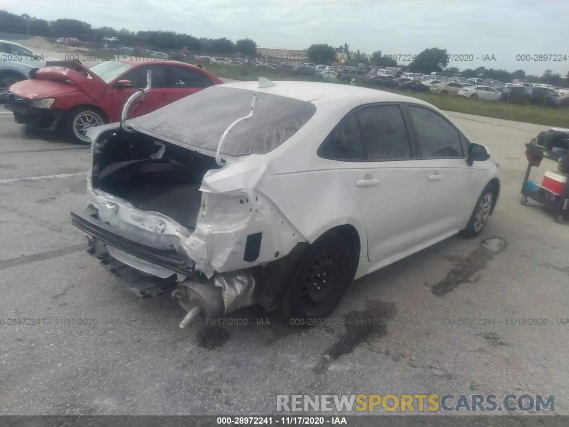 4 Photograph of a damaged car JTDEPRAE4LJ023117 TOYOTA COROLLA 2020