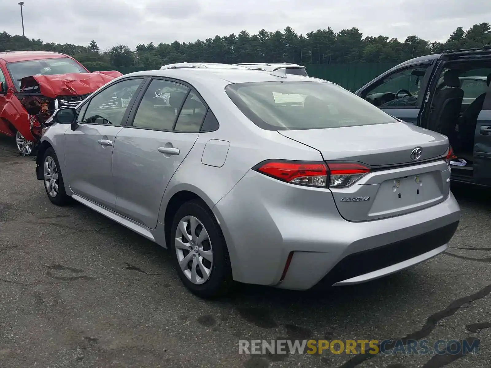 3 Photograph of a damaged car JTDEPRAE4LJ023263 TOYOTA COROLLA 2020