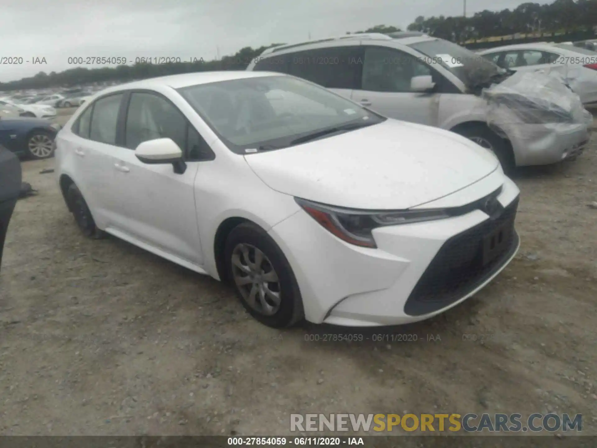 1 Photograph of a damaged car JTDEPRAE4LJ023330 TOYOTA COROLLA 2020