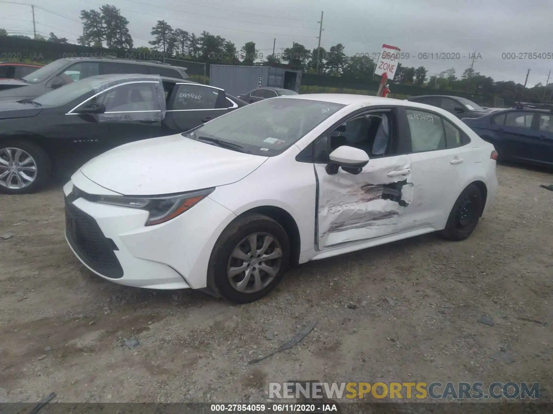 2 Photograph of a damaged car JTDEPRAE4LJ023330 TOYOTA COROLLA 2020