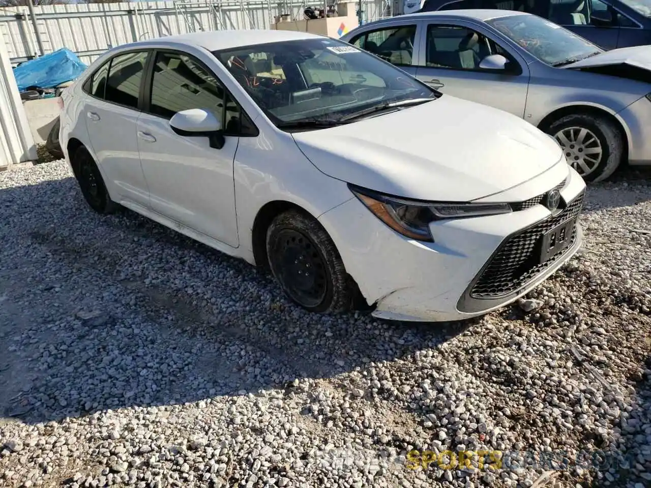 1 Photograph of a damaged car JTDEPRAE4LJ023571 TOYOTA COROLLA 2020