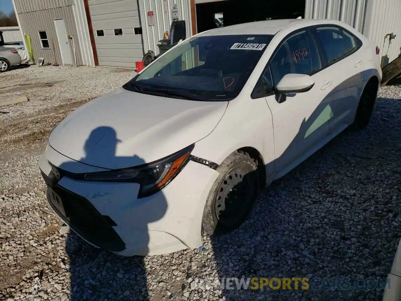 2 Photograph of a damaged car JTDEPRAE4LJ023571 TOYOTA COROLLA 2020